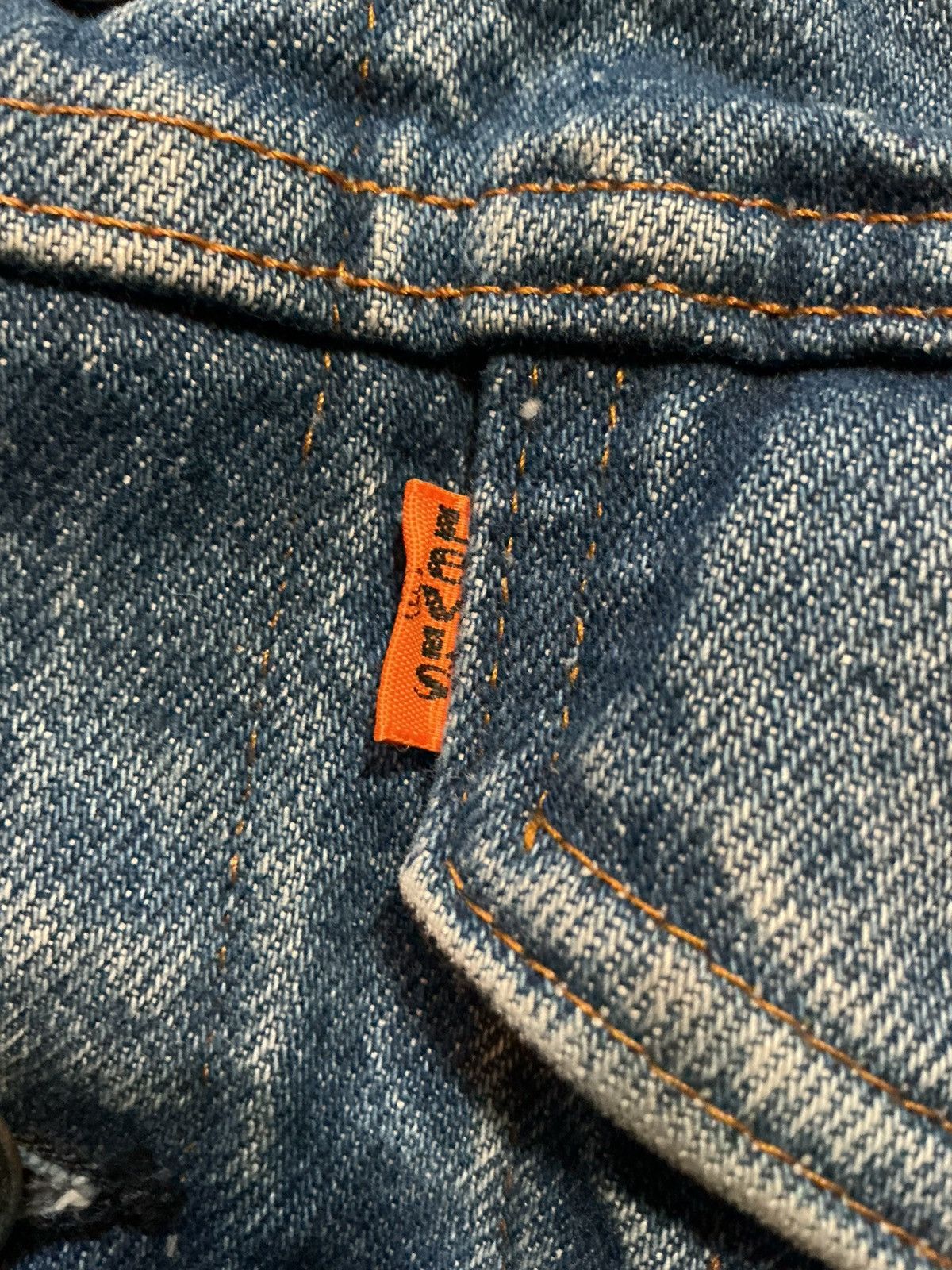 Levi's Vintage 70s 80s Levis Orange Tab Denim Trucker Jean Jacket Size US L / EU 52-54 / 3 - 6 Thumbnail