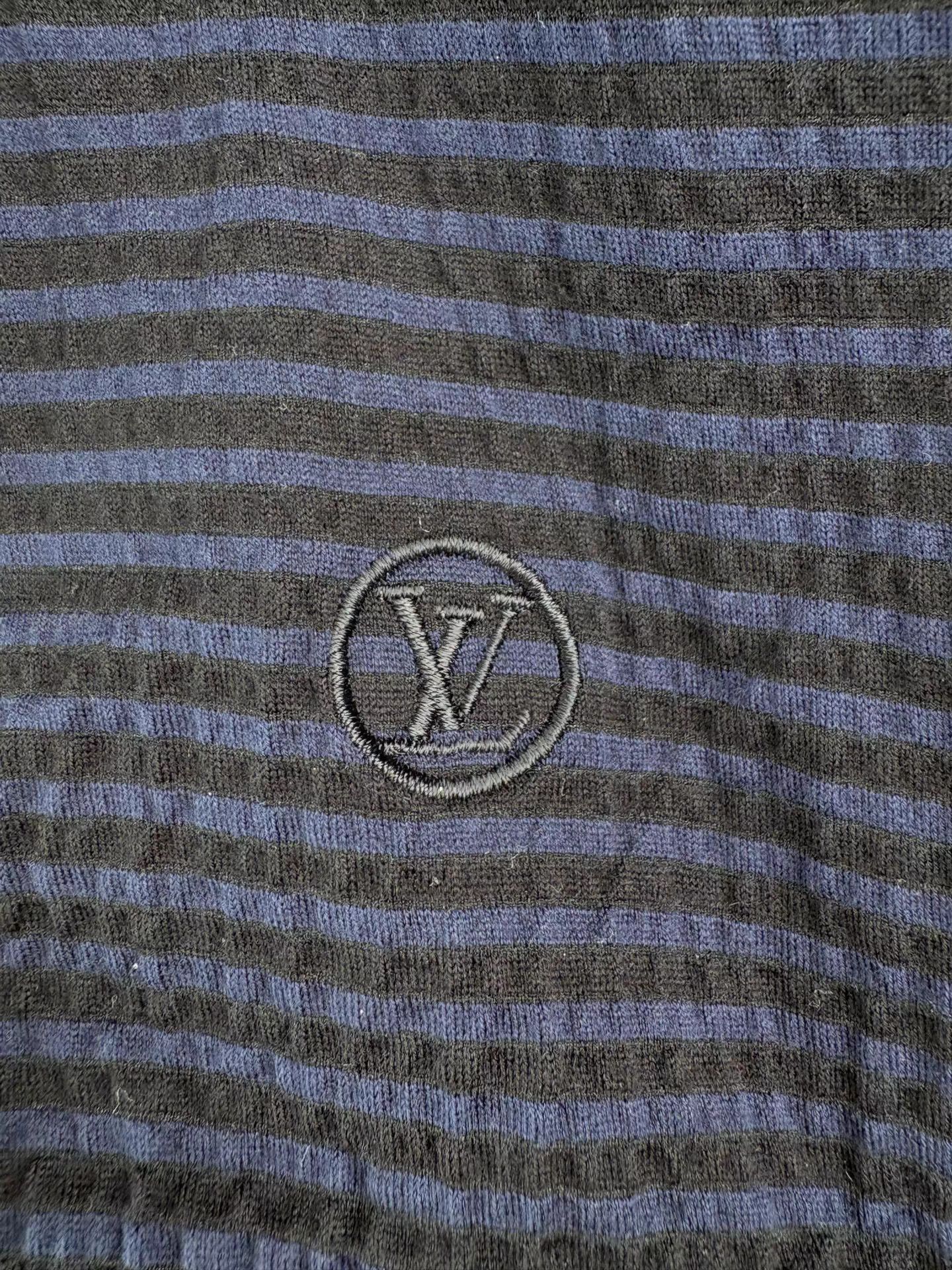 Louis Vuitton LOUIS VUITTON Striped Functional Short Sleeve T-shirt K1 Size US XL / EU 56 / 4 - 3 Thumbnail