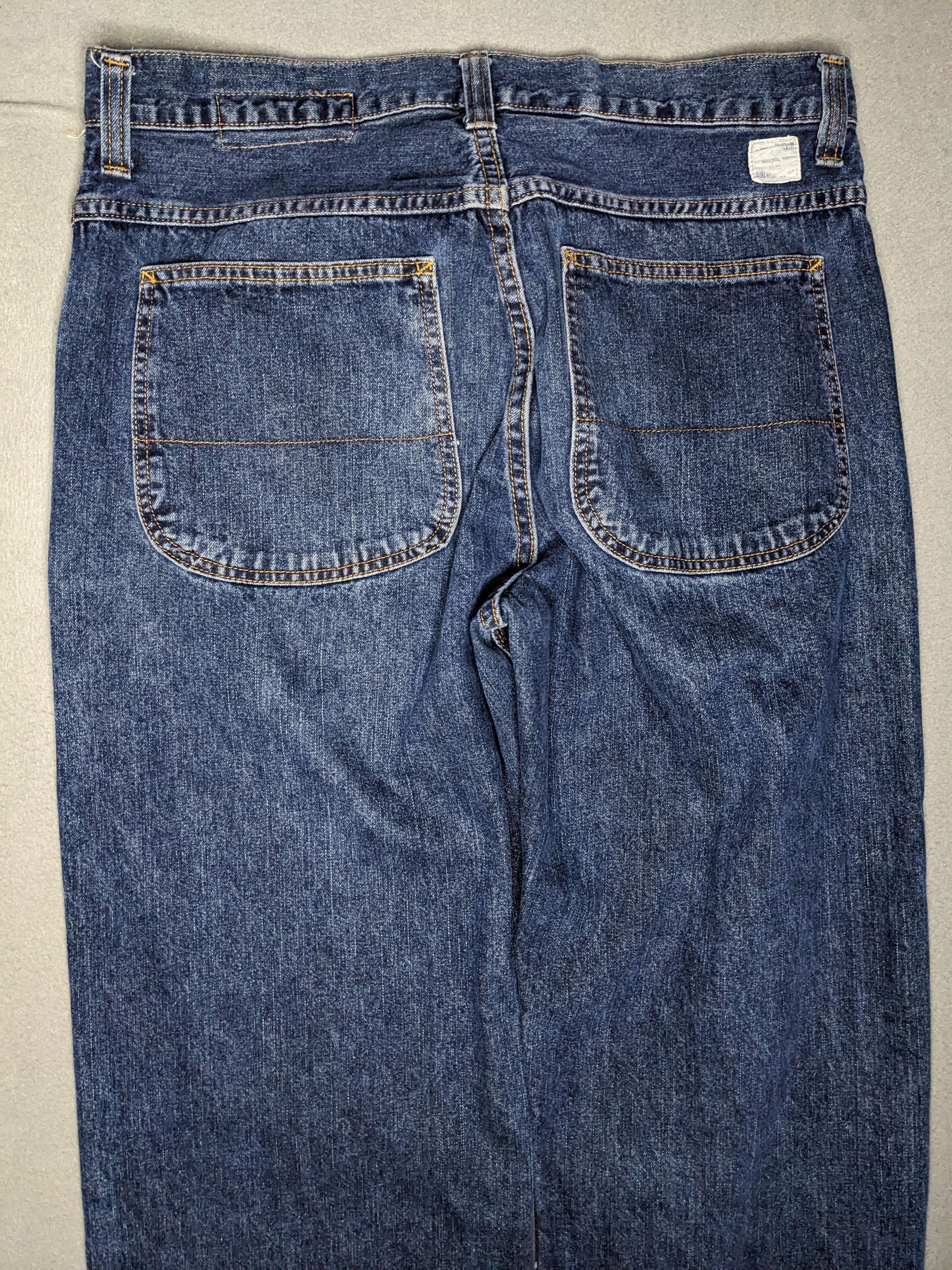 Gap VINTAGE Gap Worker Jeans 34x33 Denim Wide Leg Straight Y2K Size US 34 / EU 50 - 8 Thumbnail