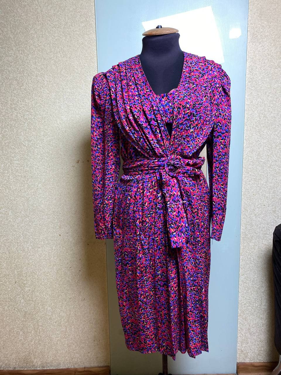 Other Vintage Francesca Of Damon For Starington Saks Silk Dress Size L / US 10 / IT 46 - 1 Thumbnail