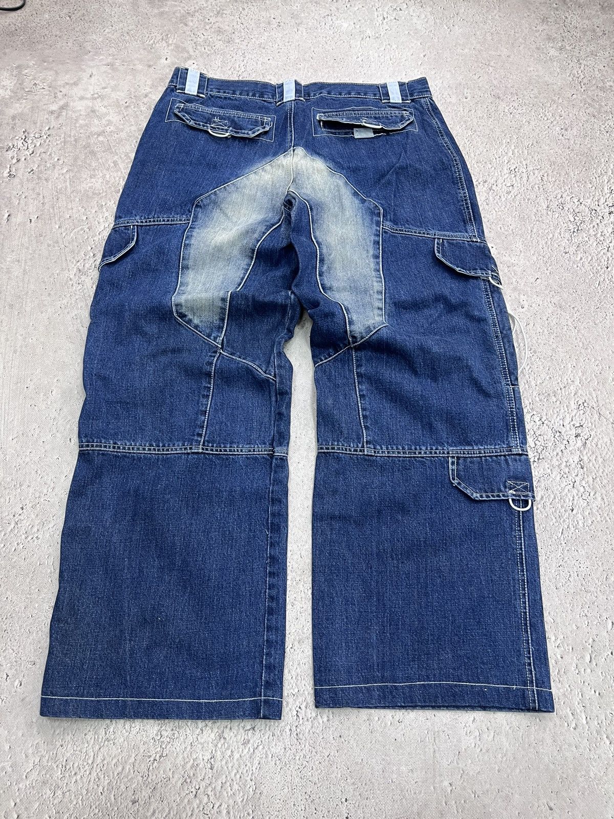Vintage Y2K washed faded loose baggy skate hiphop work biker jeans Size US 34 / EU 50 - 11 Thumbnail