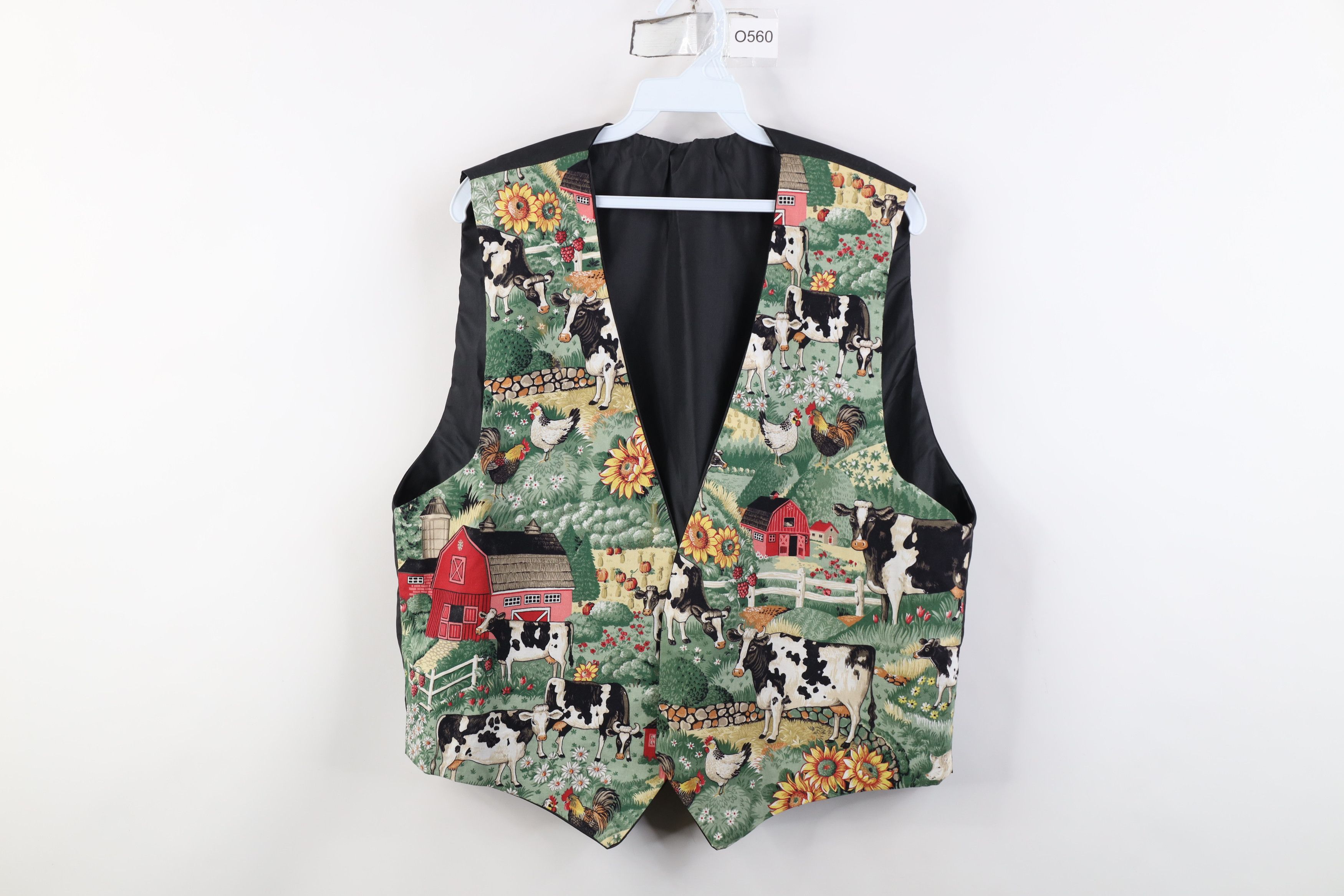 Vintage Vintage 90s Country Farmhouse Animals Open Front Vest Jacket Size L / US 10 / IT 46 - 1 Thumbnail