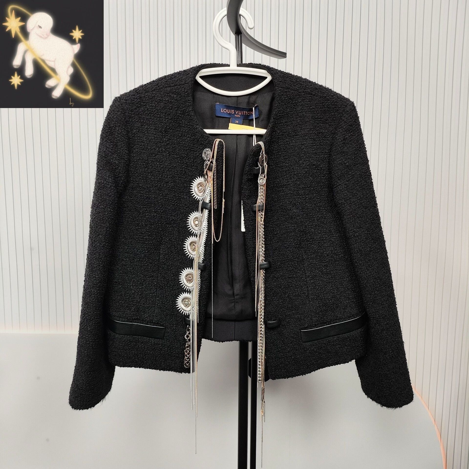 Louis Vuitton LV Runway Heavy Chain Fringe Coat 34 Size XXS / US 00 / IT 34 - 1 Thumbnail