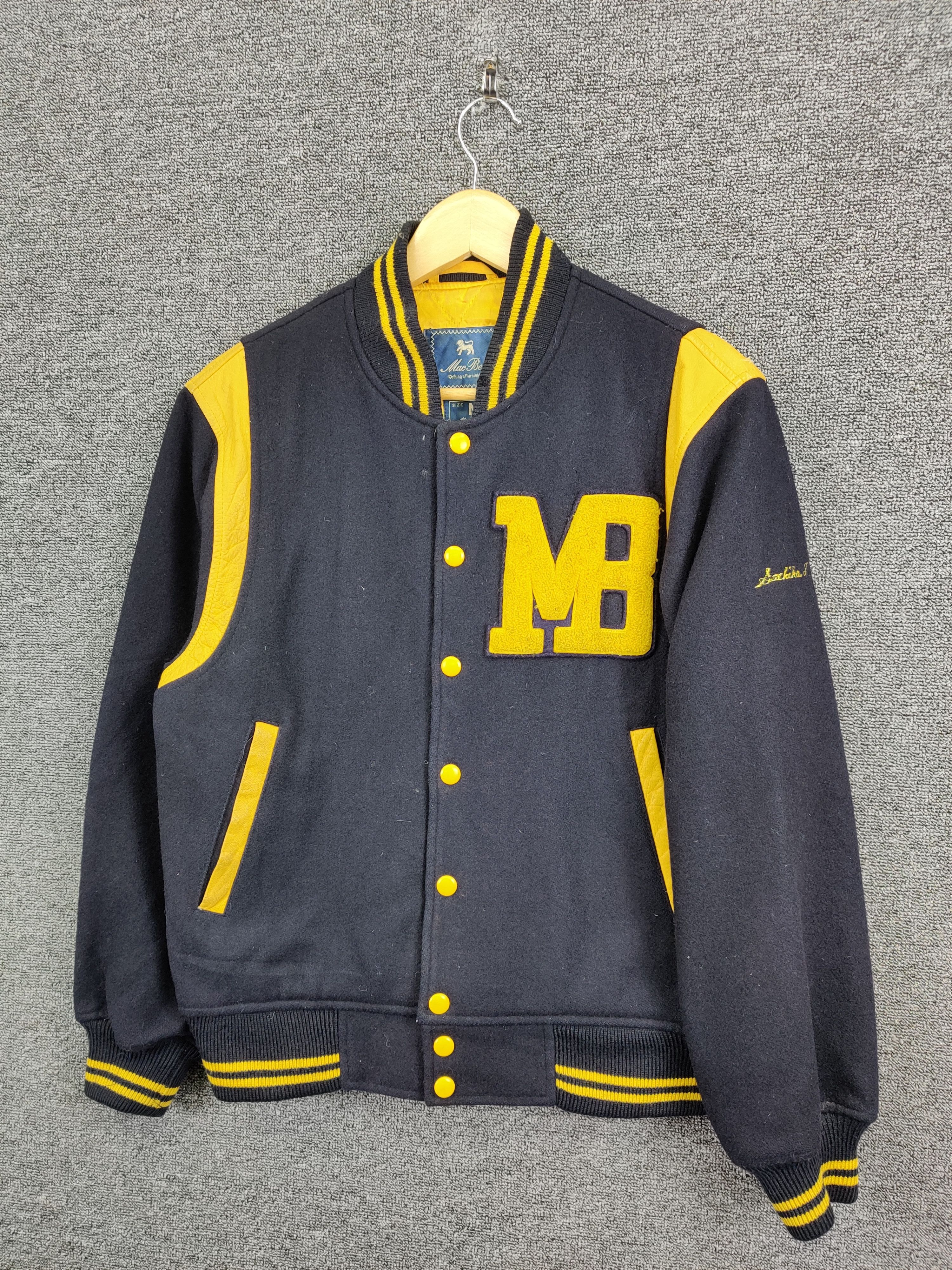 Macbeth Macbeth Embroidery Wool Varsity Leather Jacket Size US M / EU 48-50 / 2 - 2 Thumbnail