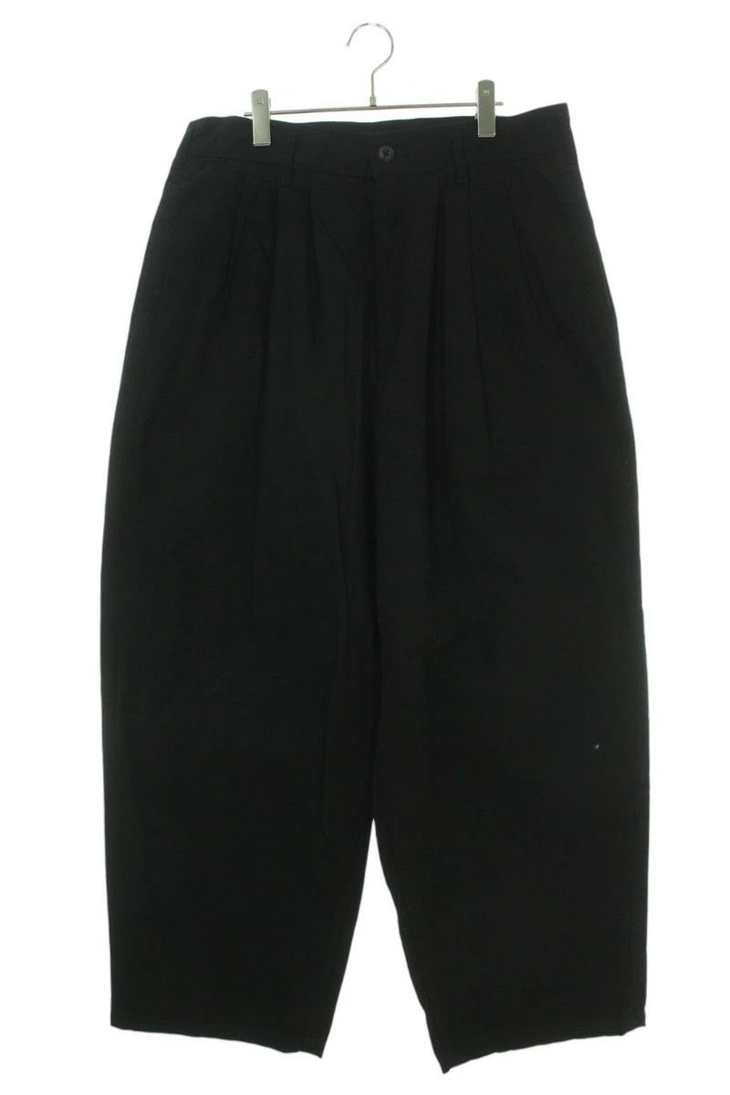 Yohji Yamamoto BLACK Scandal Yohji Yamamoto Ripstop wide long pants Size US 35 - 1 Thumbnail