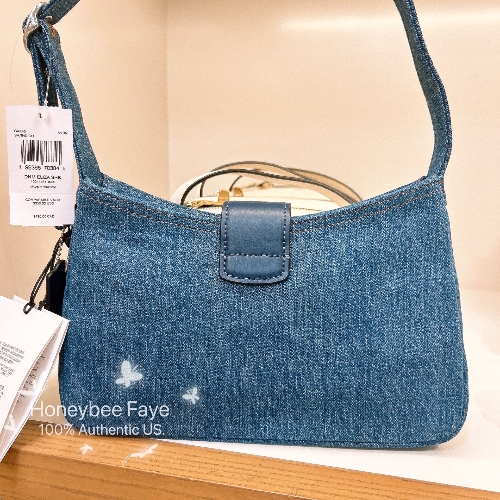 Coach Eliza Shoulder Bag In Signature Denim CAK45 Size ONE SIZE - 6 Thumbnail