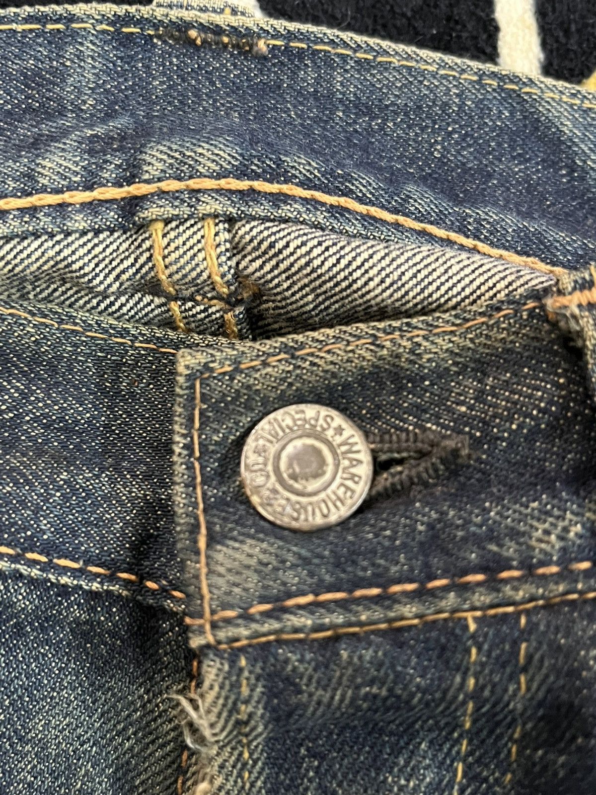 Warehouse & Co. Vintage Warehouse&Co Mudwash Selvedge Distressed Denim Size US 31 - 9 Thumbnail