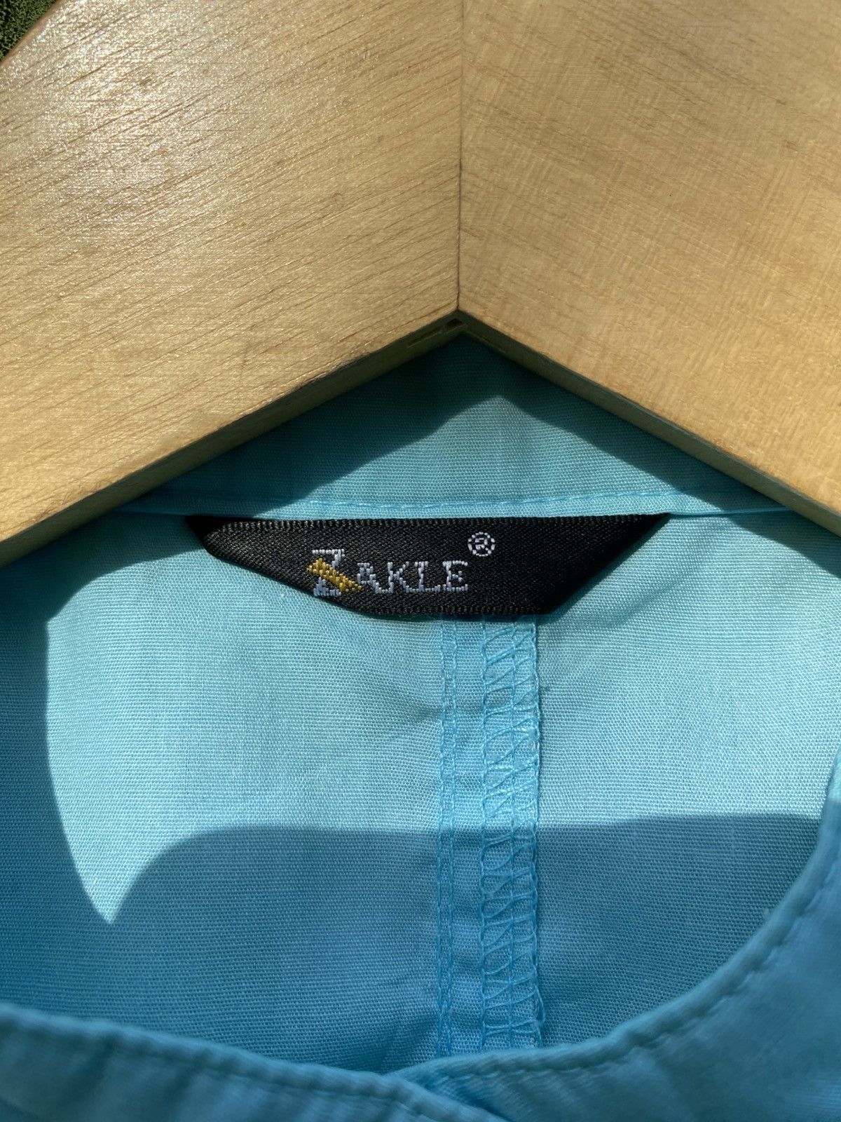 Japanese Brand Zakle Vintage Turquoise Utility Zip Shirt Archive Style 90s Size US M / EU 48-50 / 2 - 7 Thumbnail