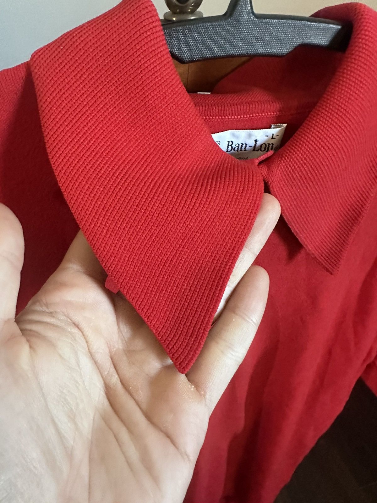 Vintage Ban-Lon MiUSA oversized pointed spread collar red polo shirt Size US M / EU 48-50 / 2 - 3 Thumbnail