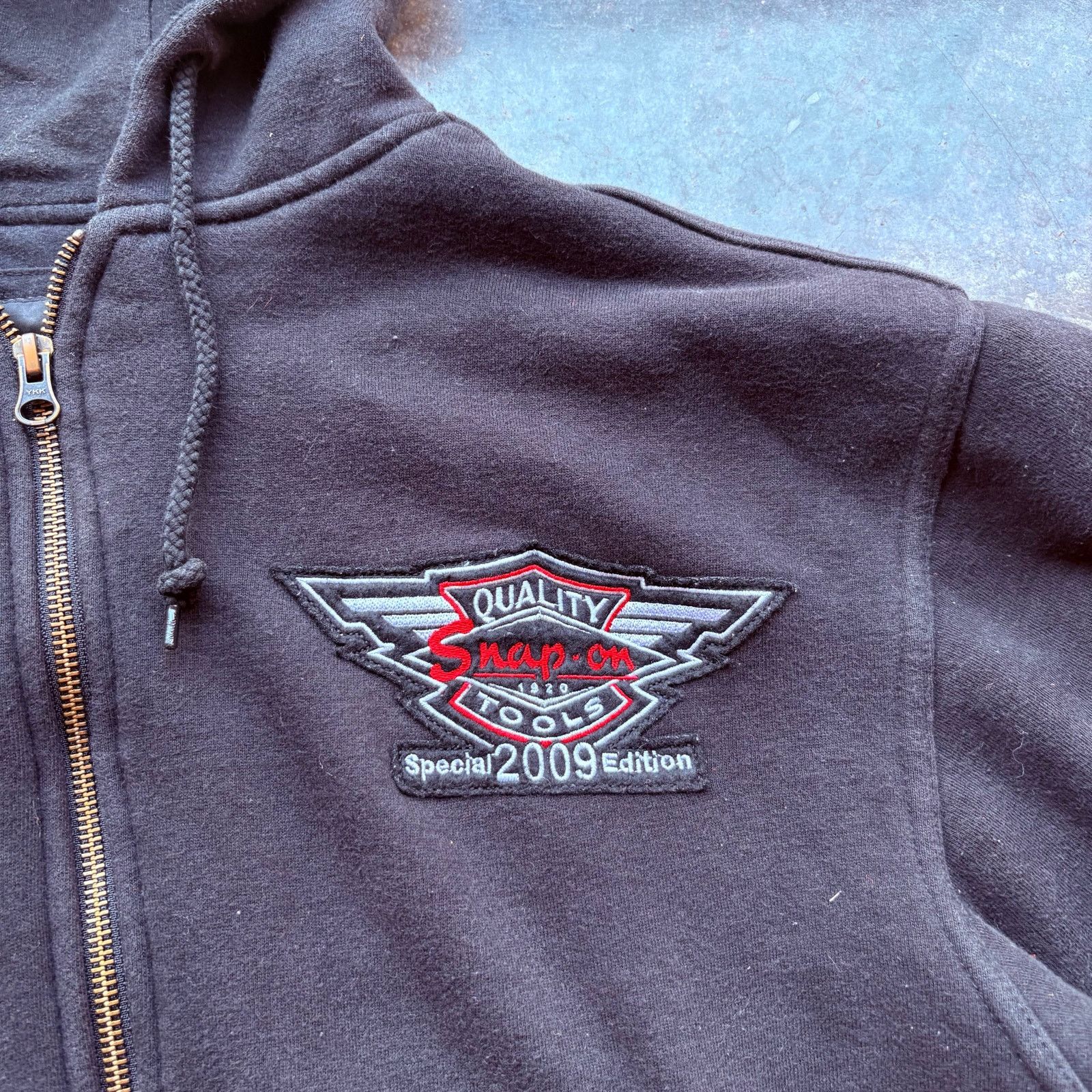 Vintage Thrashed Faded Distressed Harley Zip Hoodie ERD Grunge Size US M / EU 48-50 / 2 - 3 Thumbnail