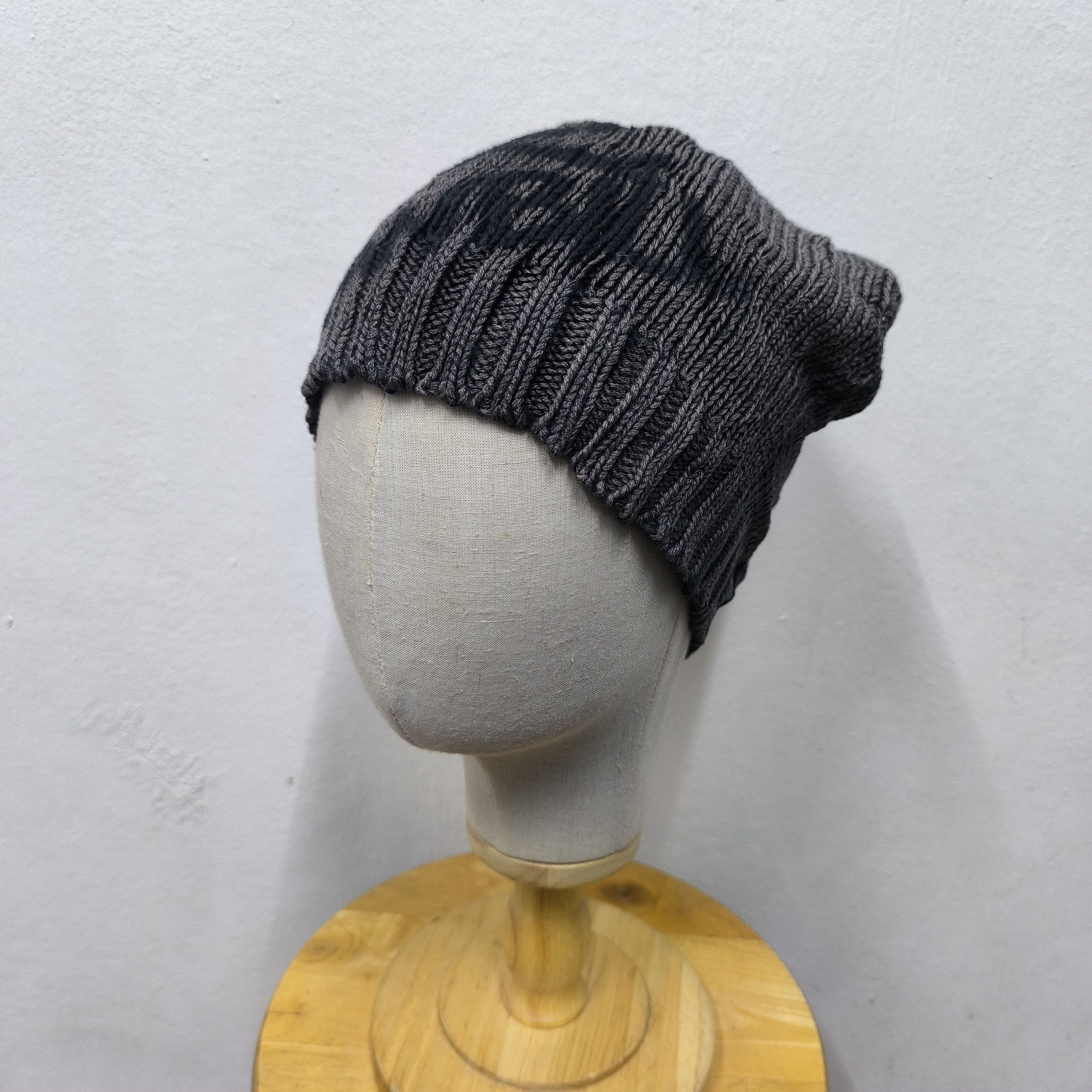 Tornado Mart ☠️ Harajuku style skull punk gothic mudwash beanie hat Size ONE SIZE - 3 Thumbnail
