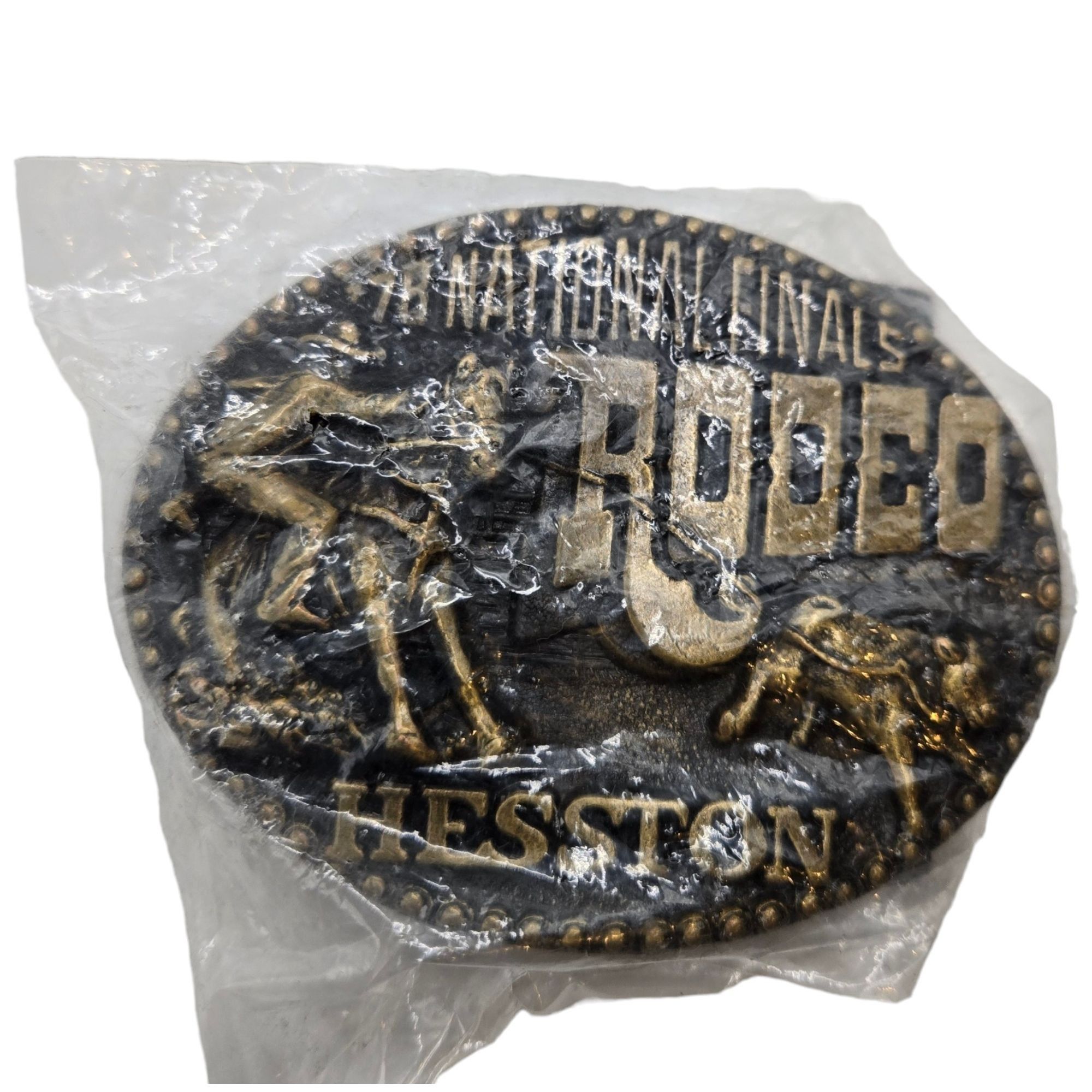 1978 NFR Rodeo Belt Buckle NOS Hesston Cowboy Calf Roper Nat