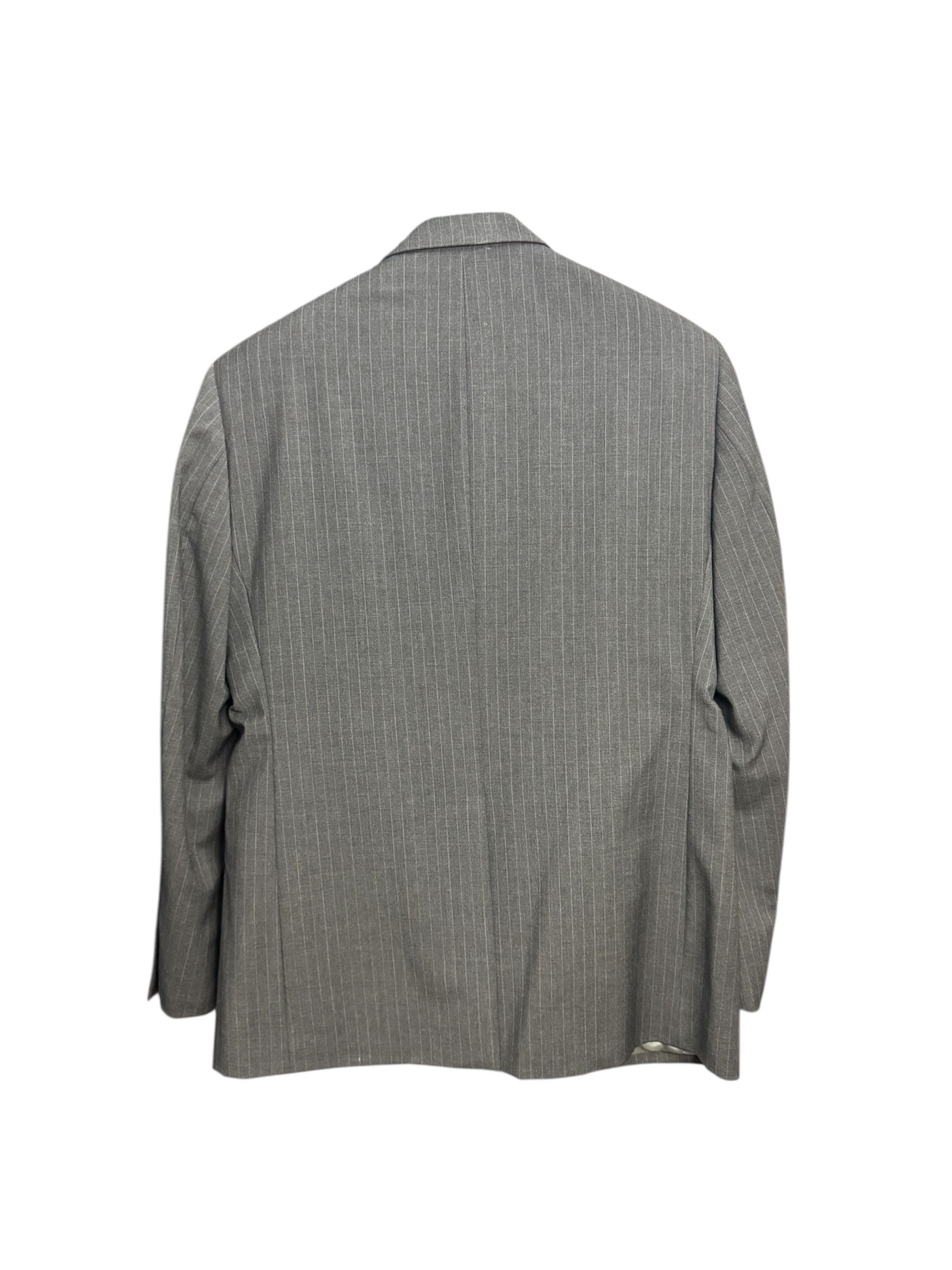 Nautica Nautica Charcoal Pinstripe Suit 100% WOOL 40s Size 40S - 2 Thumbnail