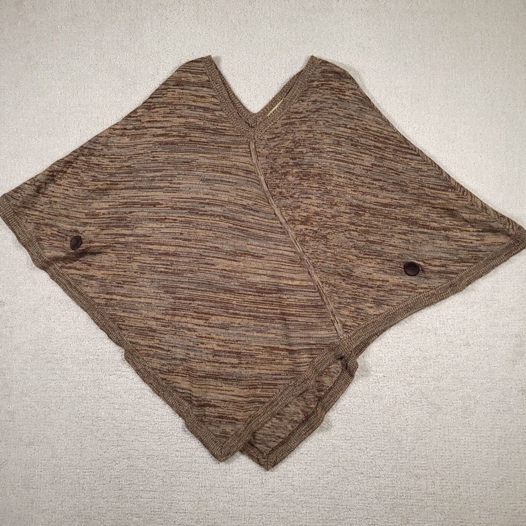 The Territory Ahead Territory Ahead Sweater Cardigan V-Neck Wool Rabbit Hair Brown Poncho Large Women L Black? Size L / US 10 / IT 46 - 2 Thumbnail