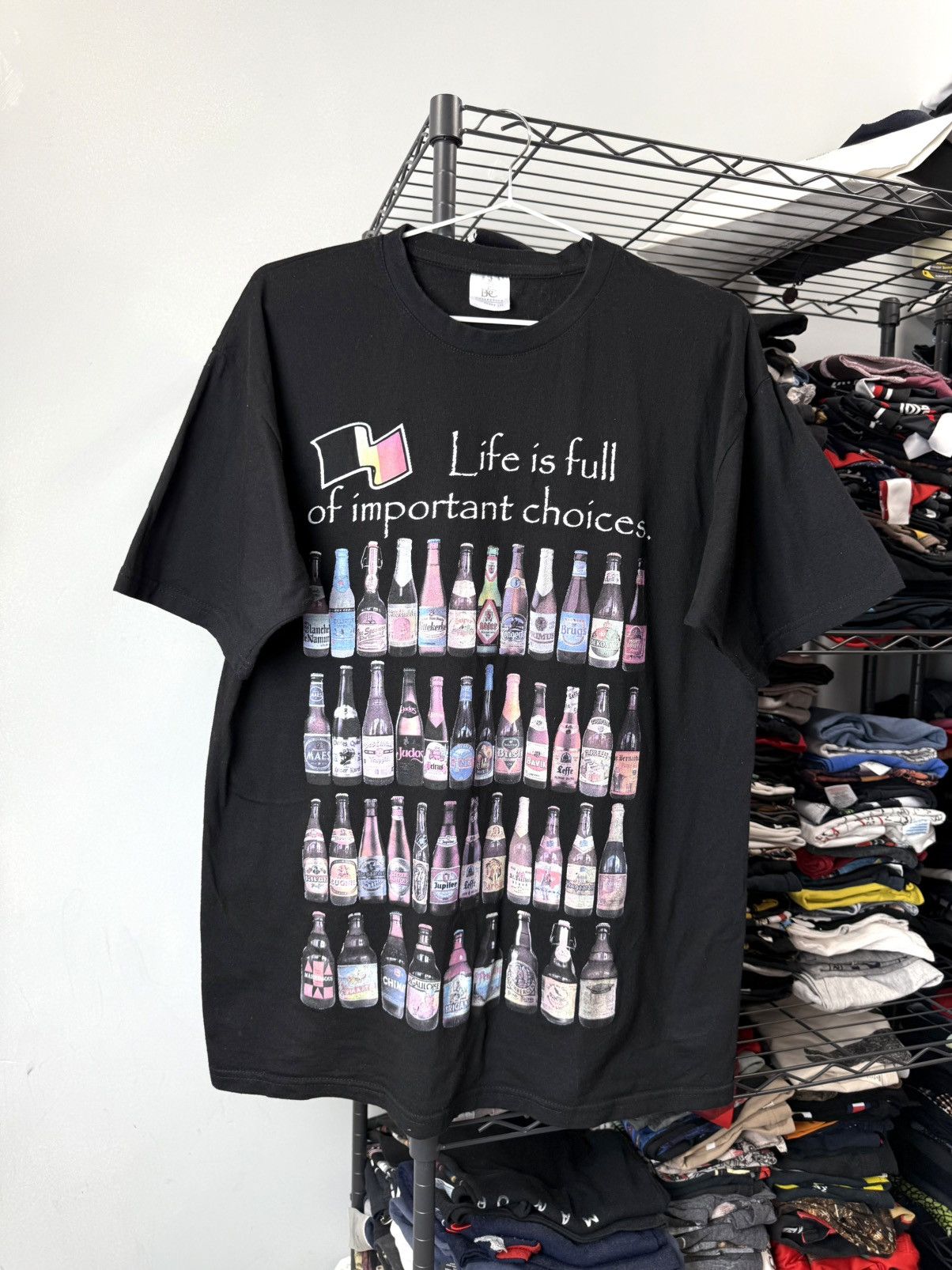 Budweiser Vtg Life Is Full Of Choices T Shirt Coors Corona Carlsberg Size US M / EU 48-50 / 2 - 1 Thumbnail