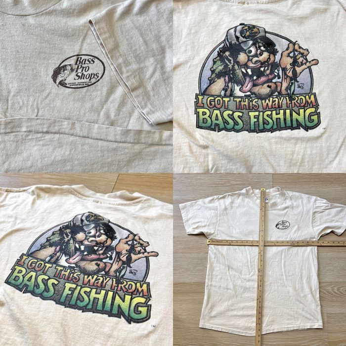 Hanes Vtg Bass Pro I Got This Way From Bass Fishing Shirt XL Single Stitch  Tee USA EUC