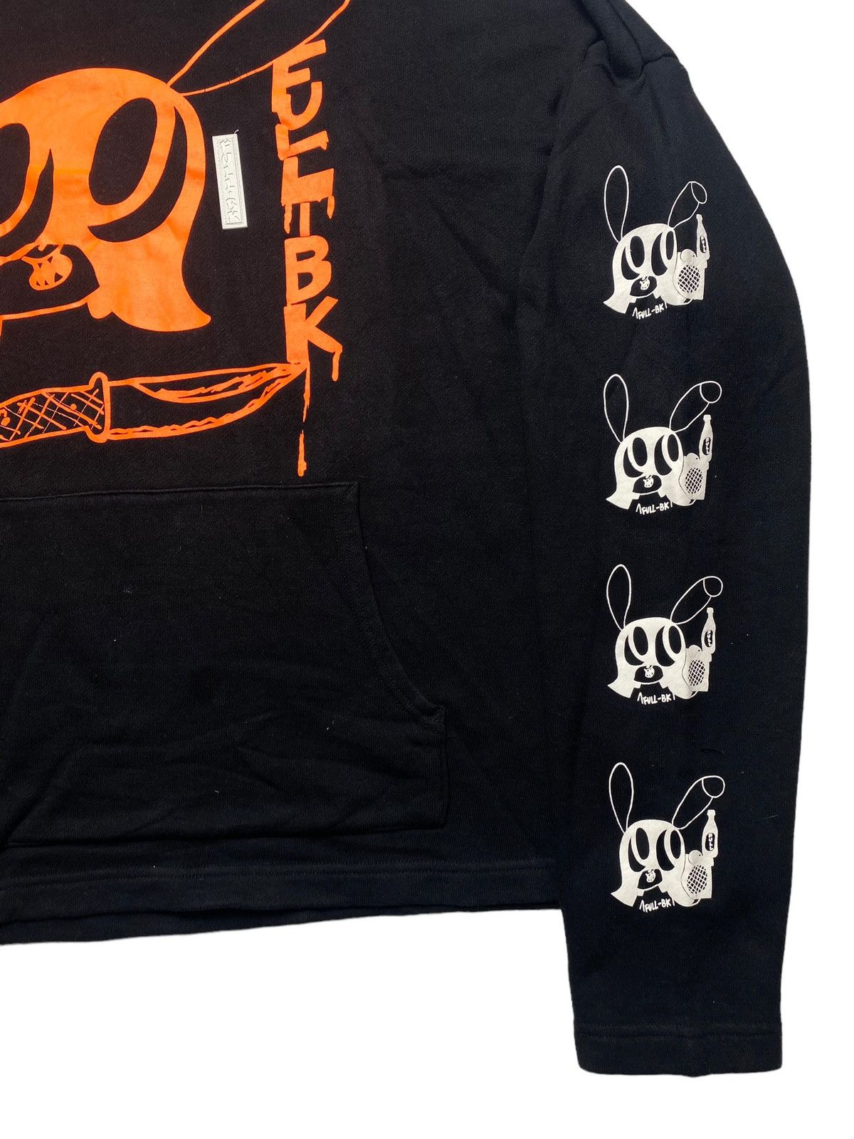 Japanese Brand 2000s FULL BK - Crop Oversized Hoodie Size US L / EU 52-54 / 3 - 2 Thumbnail