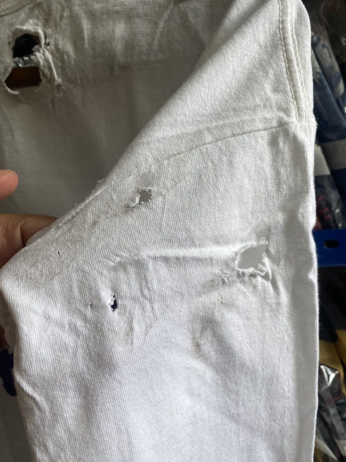 Stussy STUSSY DISTRESSED TSHIRT Size US L / EU 52-54 / 3 - 16 Thumbnail