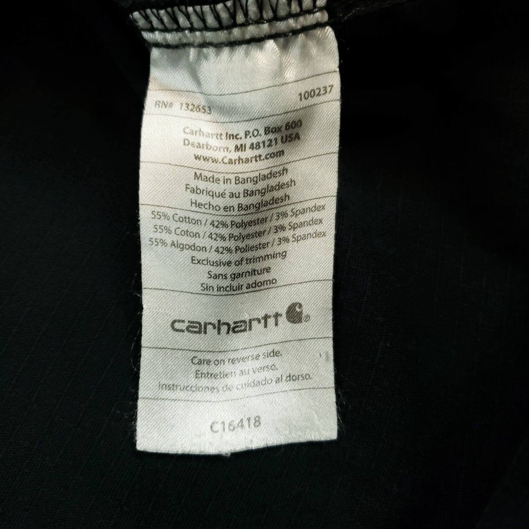 Carhartt Carhartt Shirt Men's XL Black Scrub Top Short Sleeves Pockets Stretch Size US XL / EU 56 / 4 - 7 Thumbnail