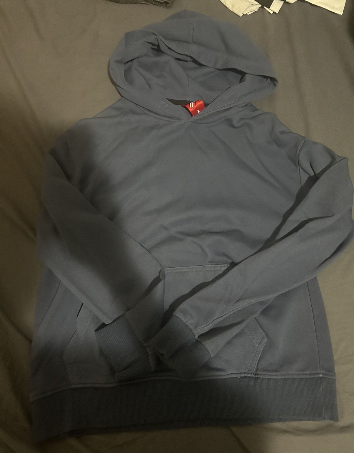 Japanese Brand × Vintage Navy Hoodie Thin Ok Size US S / EU 44-46 / 1 - 1 Thumbnail