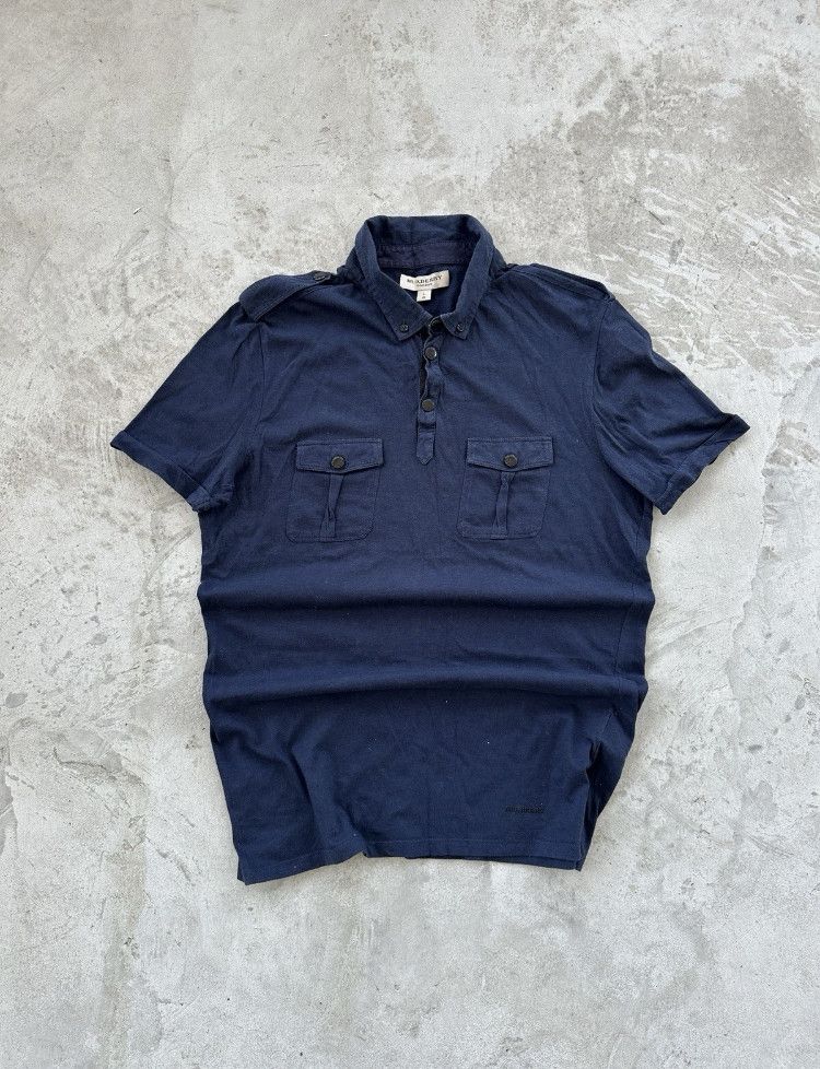 Burberry Vintage Polo T-shirt Burberry London Slim Fit Graphic Logo L Size US L / EU 52-54 / 3 - 1 Thumbnail