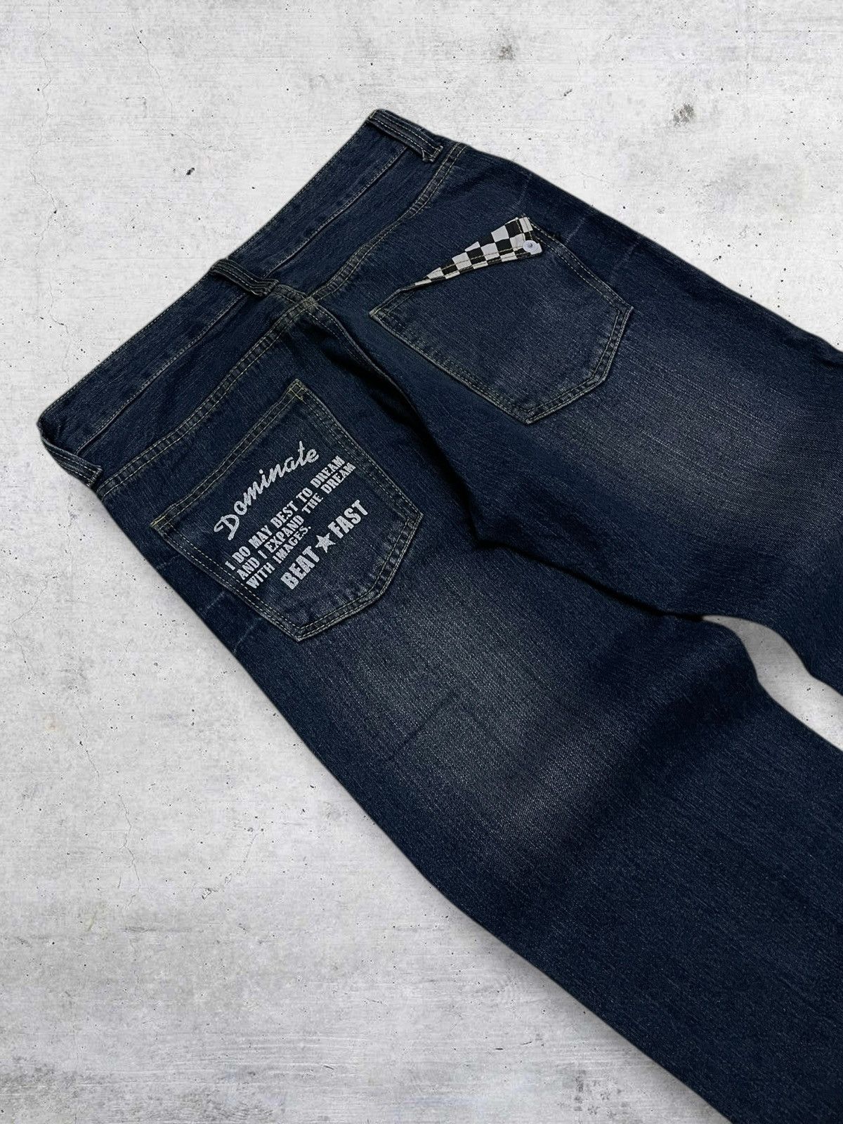 Hysteric Glamour VINTAGE DOMINATE CRAFTED OG DESIGNER JAPAN RIPPED PATCHWORK Size US 31 - 14 Thumbnail