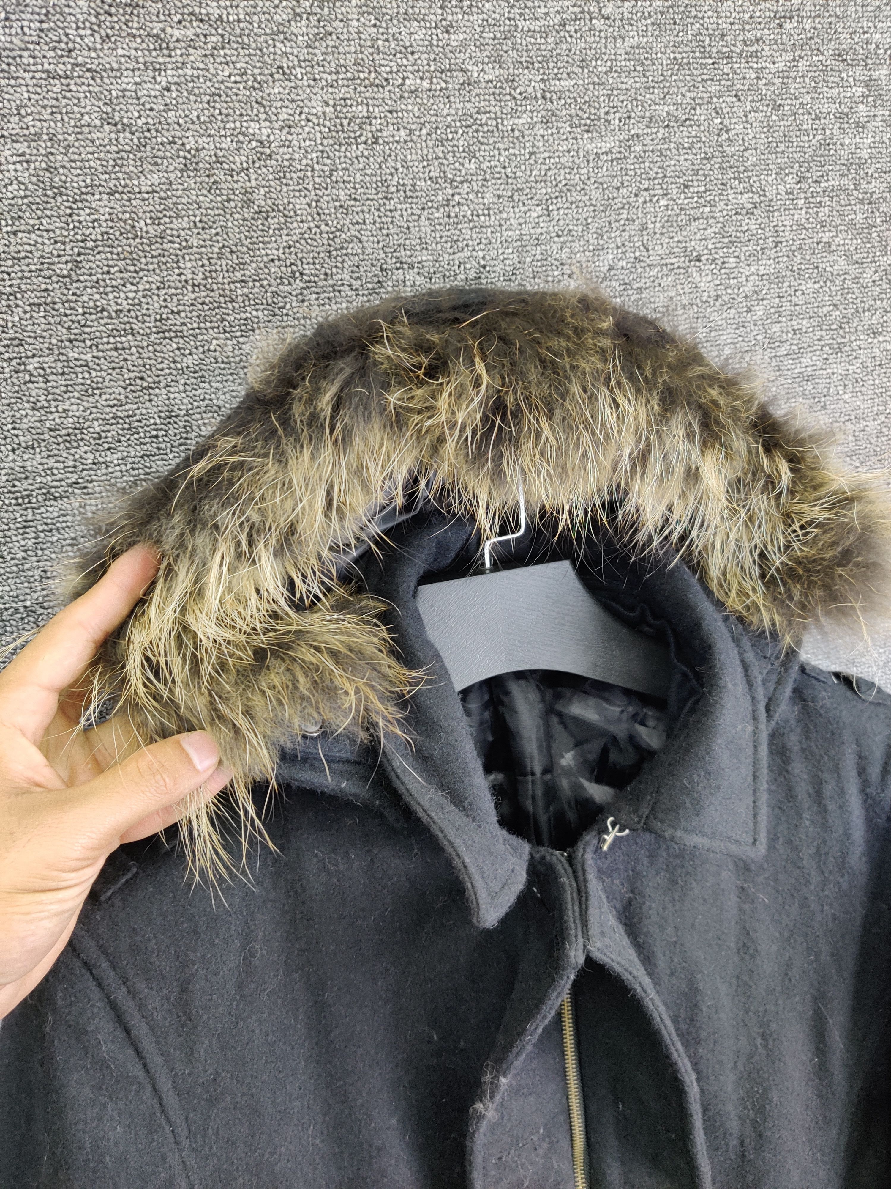 PPFM Vintage PPFM Wool Fur Zip Up Hoodie Jacket Size US L / EU 52-54 / 3 - 2 Thumbnail