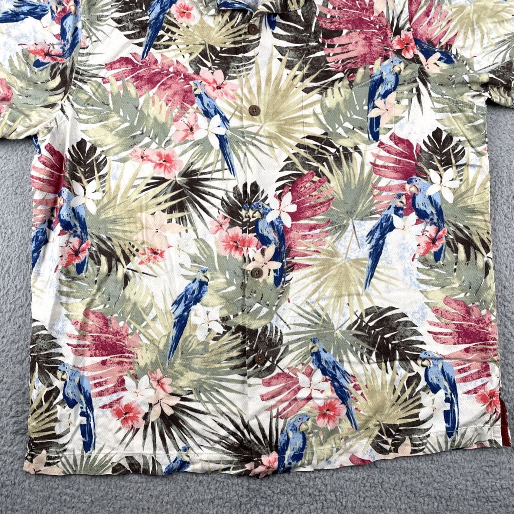Tommy Bahama VINTAGE Tommy Bahama Men’s L Silk Floral Tropical Button Up L Shirt Parrot Bird Pattern Size US L / EU 52-54 / 3 - 6 Thumbnail