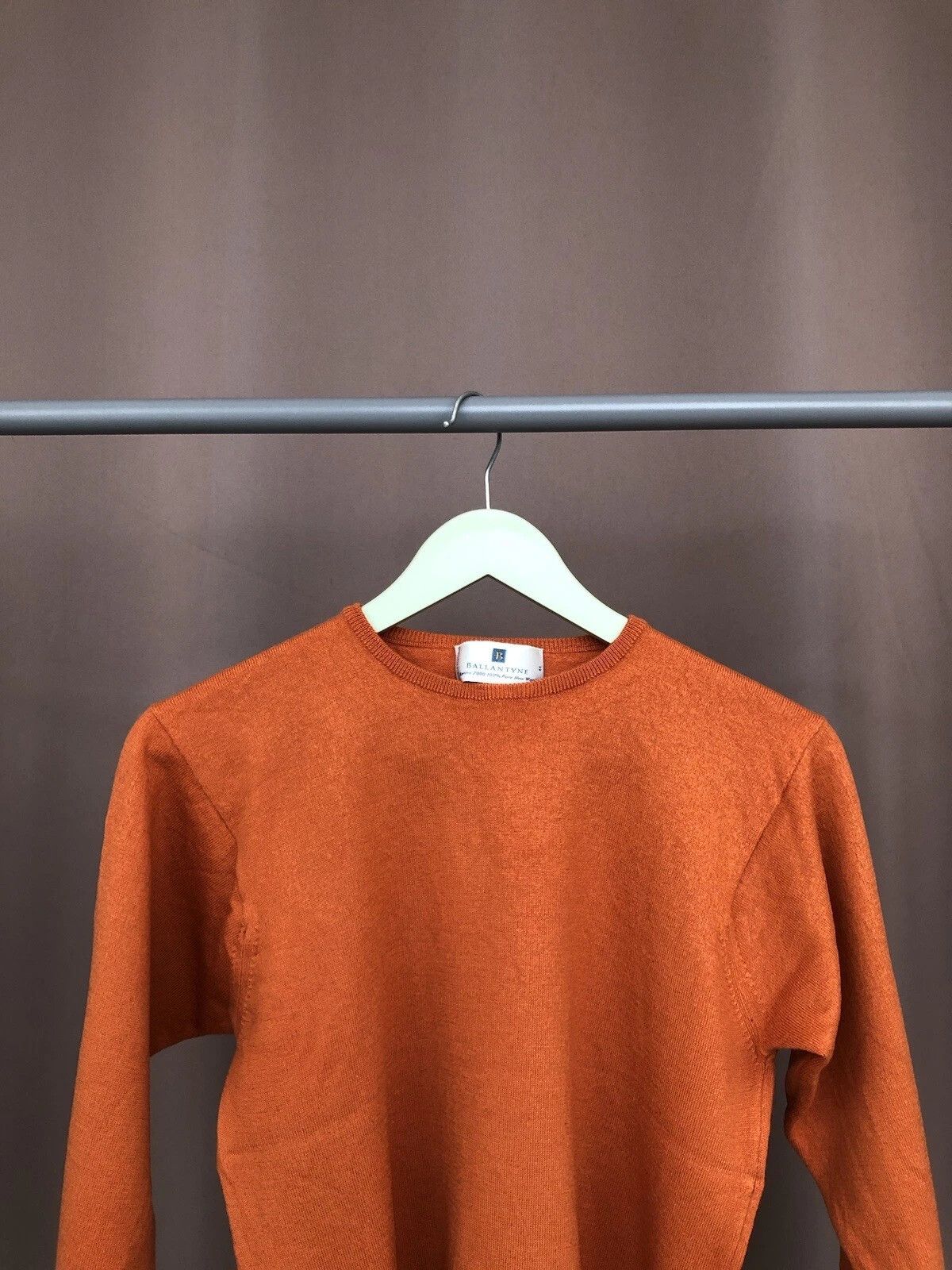 Ballantyne Ballantyne Wool Sweater Womens Size 36 or S Orange Crew Neck Size S / US 4 / IT 40 - 2 Thumbnail