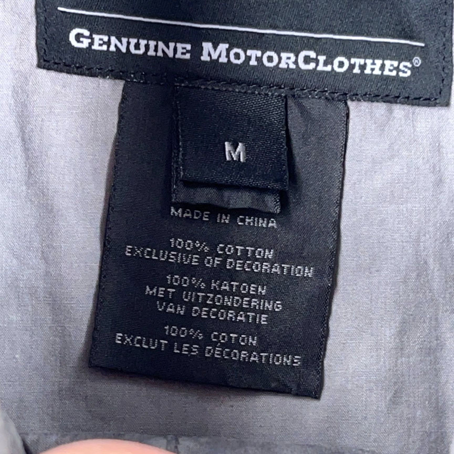 Harley Davidson Harley-Davidson Shirt Men Medium Gray Button Up Biker Winged Skull Y2K Goth Fade Size US M / EU 48-50 / 2 - 7 Thumbnail