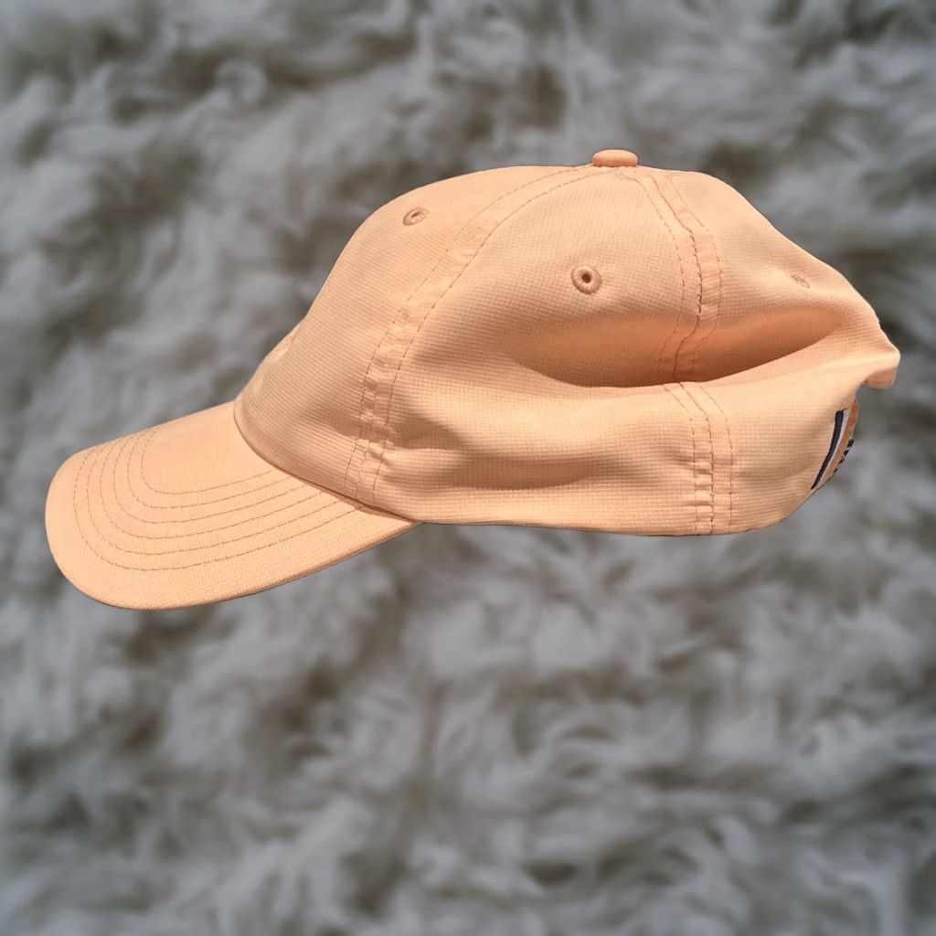 Logo 7 Rhoback The Poly Activewear Logo Canvas Baseball Hat Cap Discontinued Peach Adjustable Unisex Adults Summer Winter Spring Fall Size ONE SIZE - 1 Thumbnail