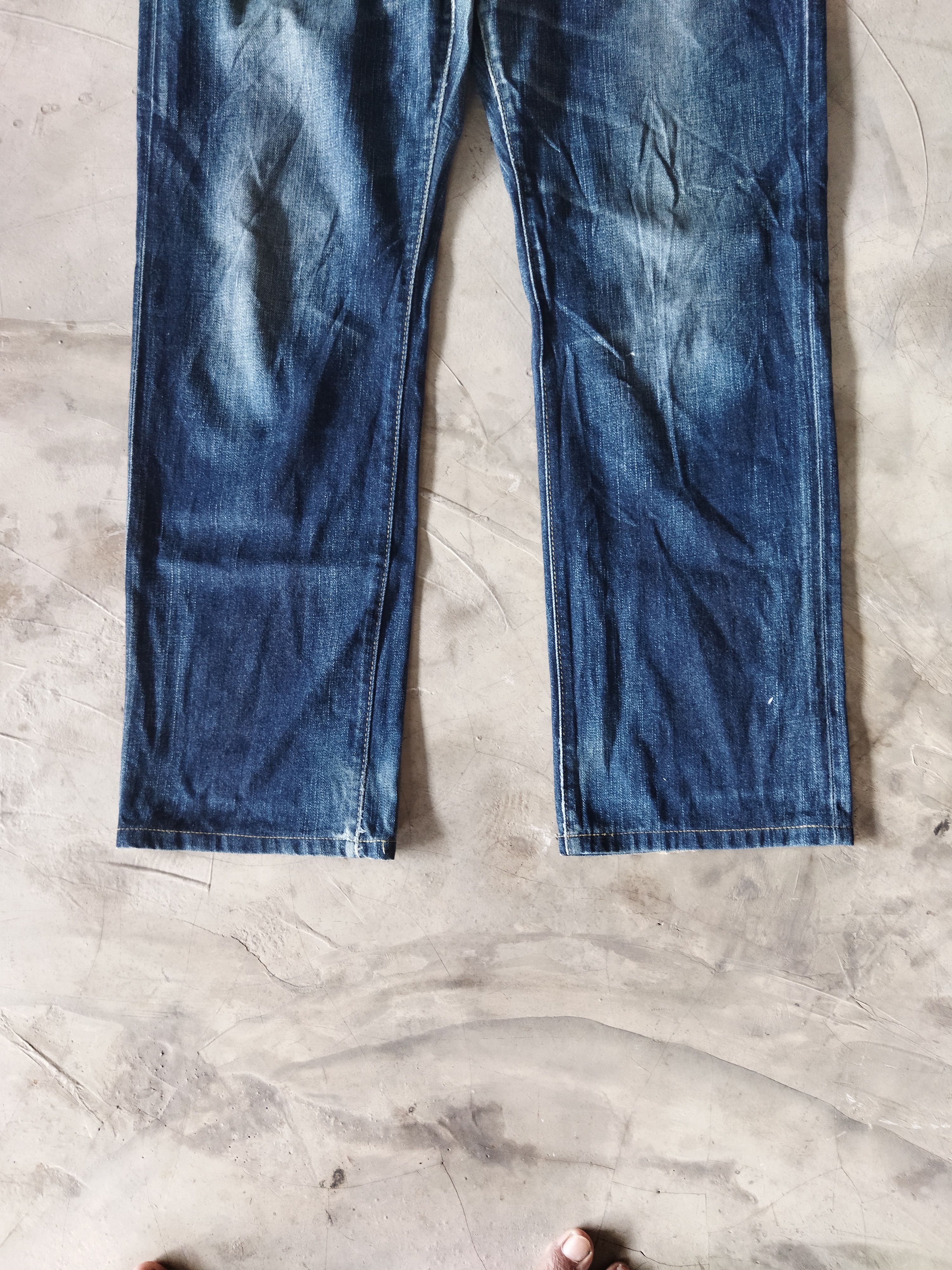 Vintage VINTAGE BACK NUMBER DISTRESSED BLUE JEANS PANTS Size US 36 / EU 52 - 3 Thumbnail