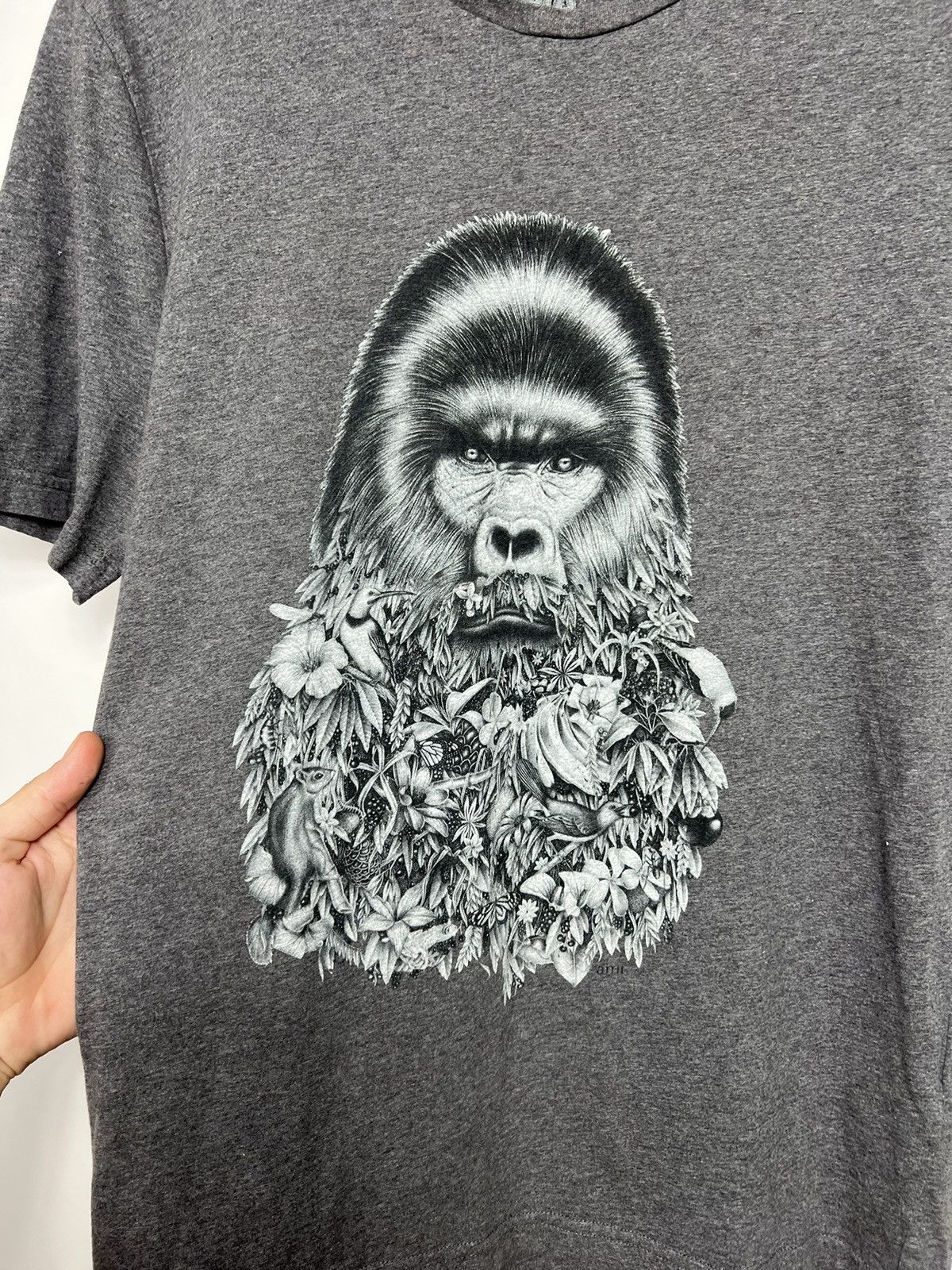 AMI Ami Alexandre Mattiusi Gorilla Logo T-shirts Tee Size US M / EU 48-50 / 2 - 3 Thumbnail