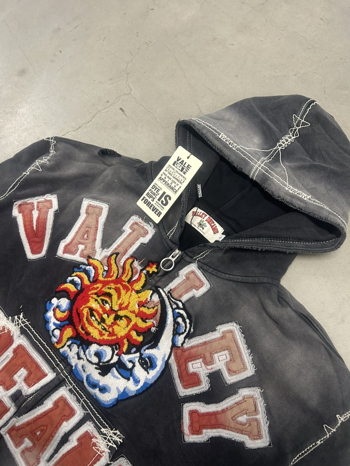 Vale Vale Forever Valley Dreams Black Sunny Zip Up Hoodie Size US M / EU 48-50 / 2 - 3 Thumbnail