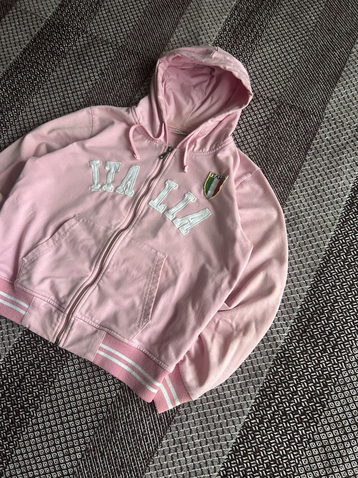 Vintage Vintage Zip Up Hoodie Italia Big Logo Streetweae Y2K Size M Size M / US 6-8 / IT 42-44 - 2 Thumbnail