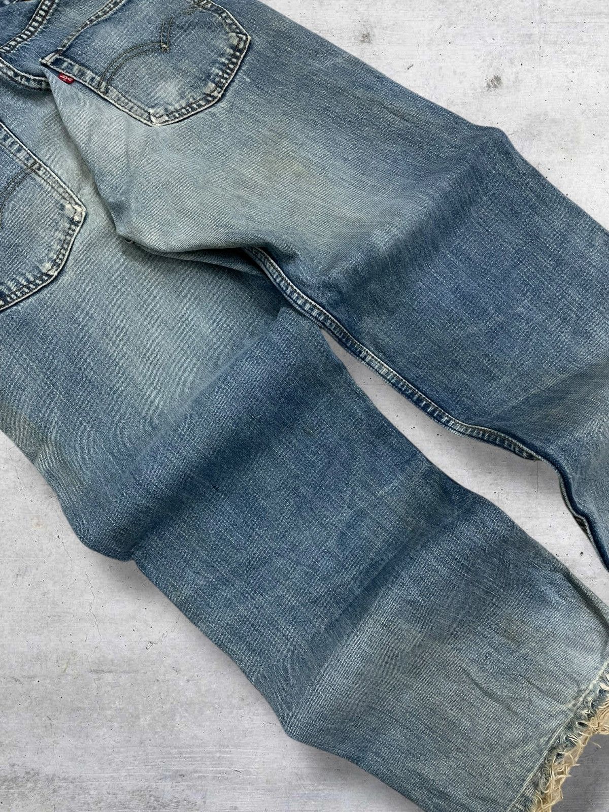 Levi's Vintage Clothing VINTAGE 504 LEVIS USA DESIGNER 90S MUDWASH DISTRESSED DENIM Size US 29 - 13 Thumbnail