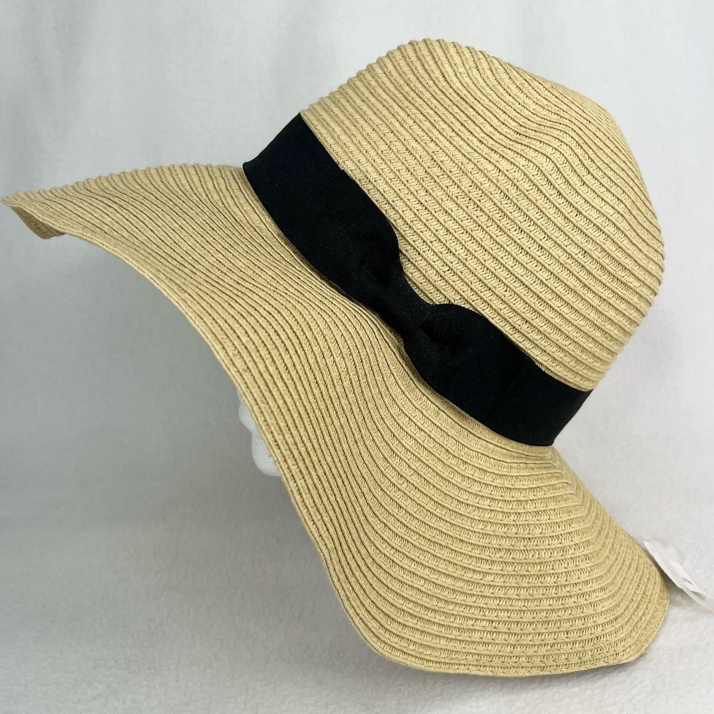 Gap GAP Womens Packable Sun Hat Wide Brim Beige Black New Size ONE SIZE - 9 Thumbnail