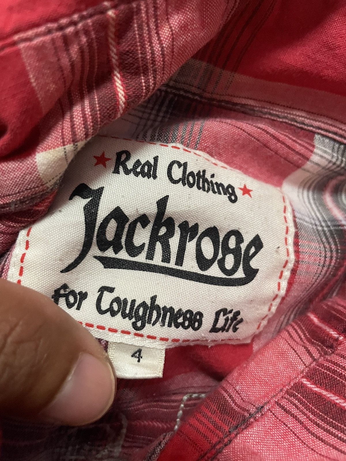 JACKROSE Jackrose Flanel Tshirt with Pearl Button Size US M / EU 48-50 / 2 - 4 Thumbnail