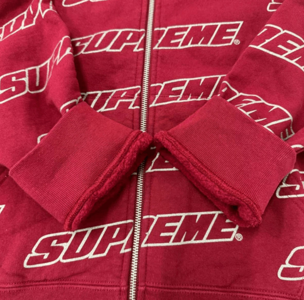 Supreme SUPREME 18SS Repeat Zip Up Hooded Sweatshirt/ Size US M / EU 48-50 / 2 - 9 Thumbnail