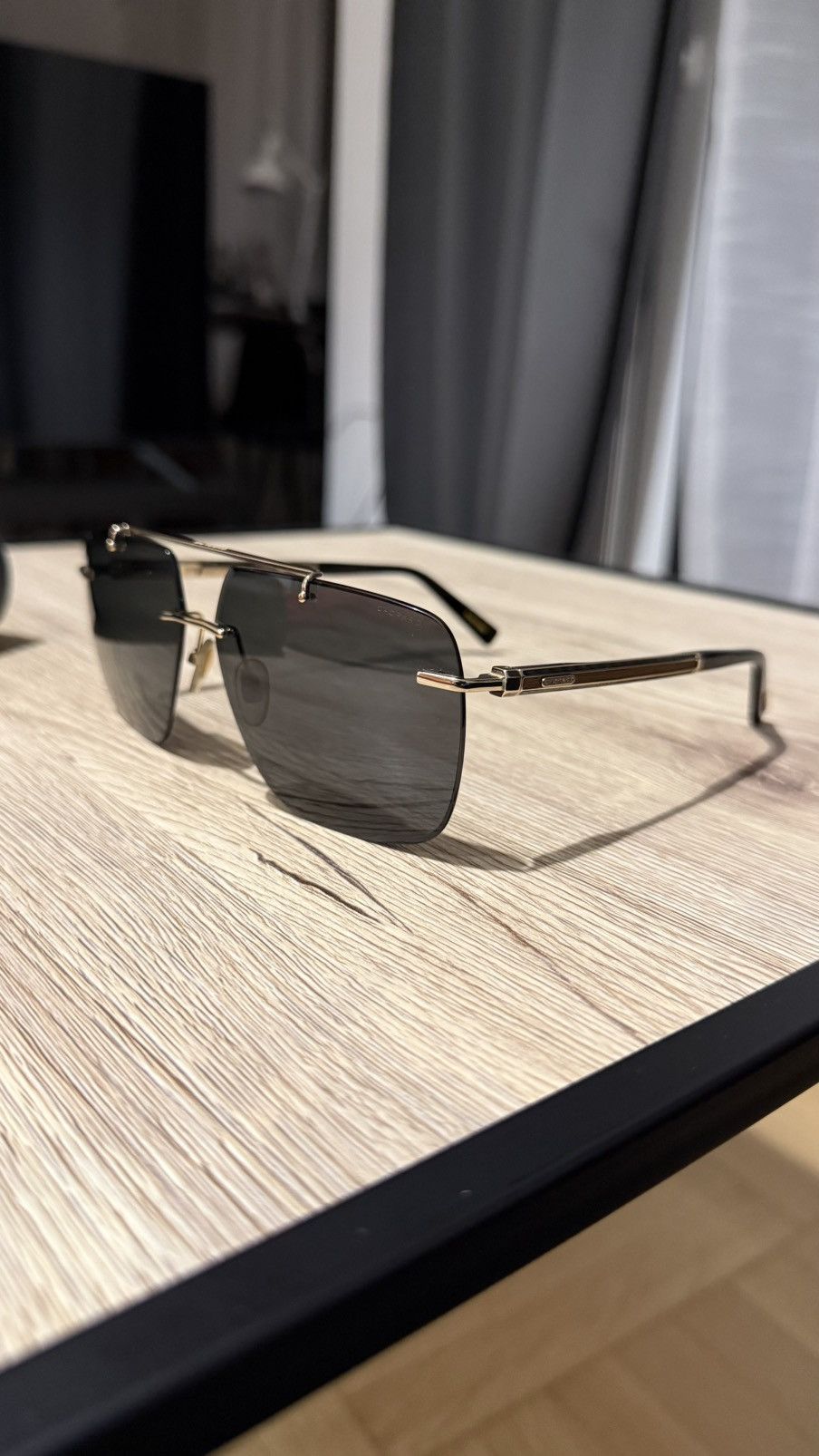 Chopard Chopard Gold Rimless Polarized Sunglasses – SCHD55 Size ONE SIZE - 13 Thumbnail