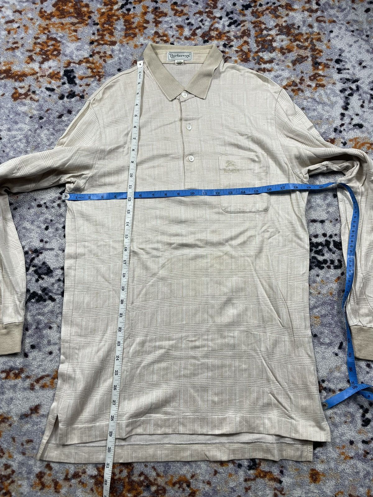 Burberry × Japanese Brand × Vintage Vintage Burberrys Nova Chek poloshirt Size US L / EU 52-54 / 3 - 7 Thumbnail