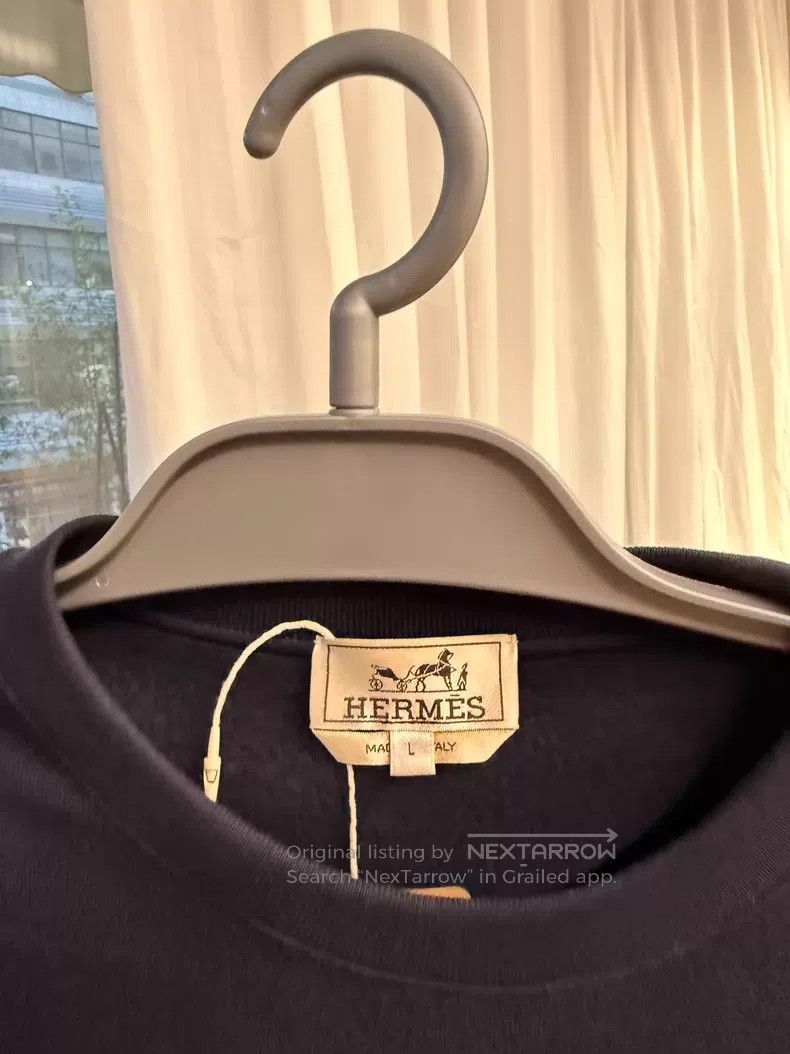 Hermes Hermes Patchwork small size round neck sweatshirt - cotton Size L / US 10 / IT 46 - 2 Thumbnail