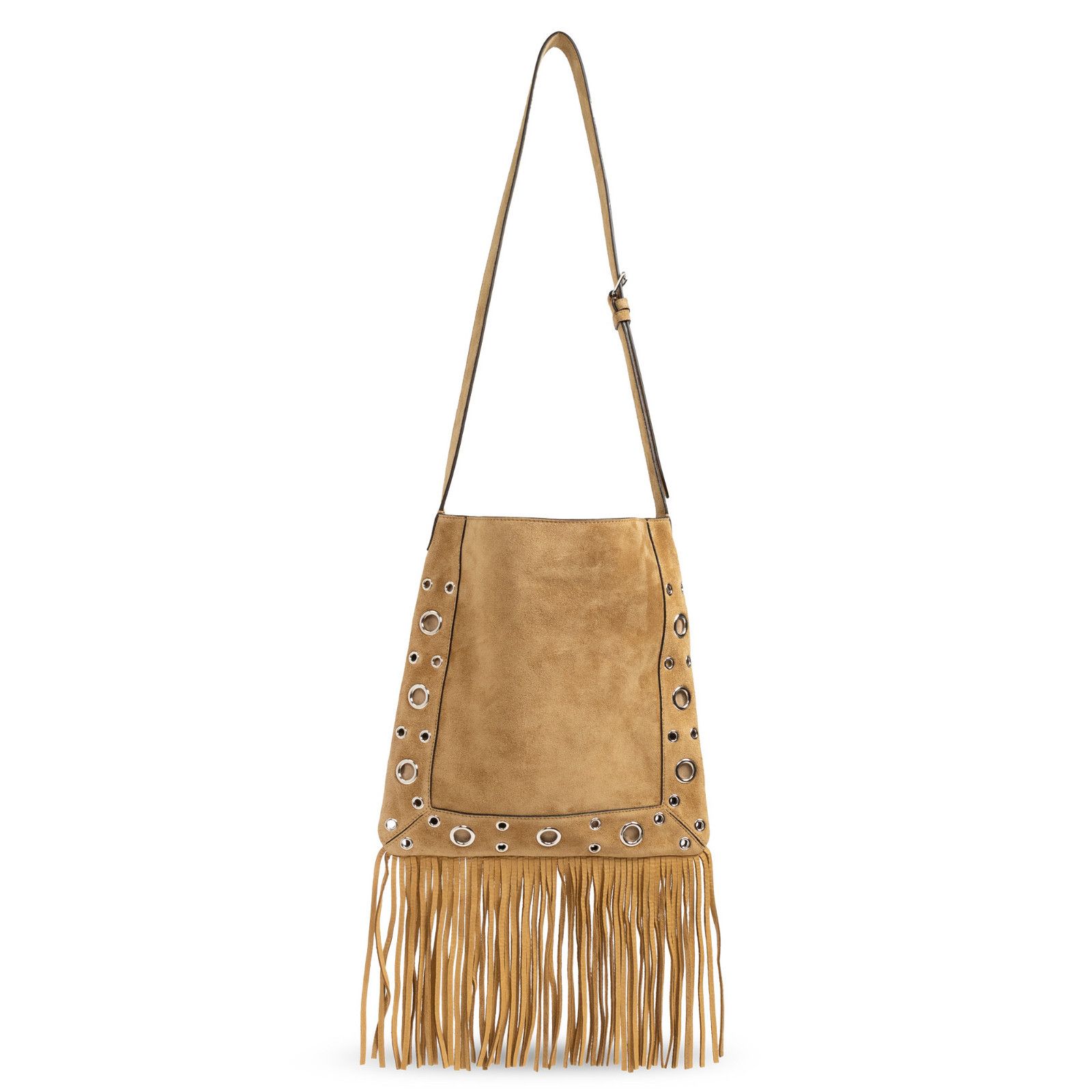 Valentino VALENTINO GARAVANI Suede Studded Beige Shoulder Bag New & Au Size ONE SIZE - 2 Thumbnail
