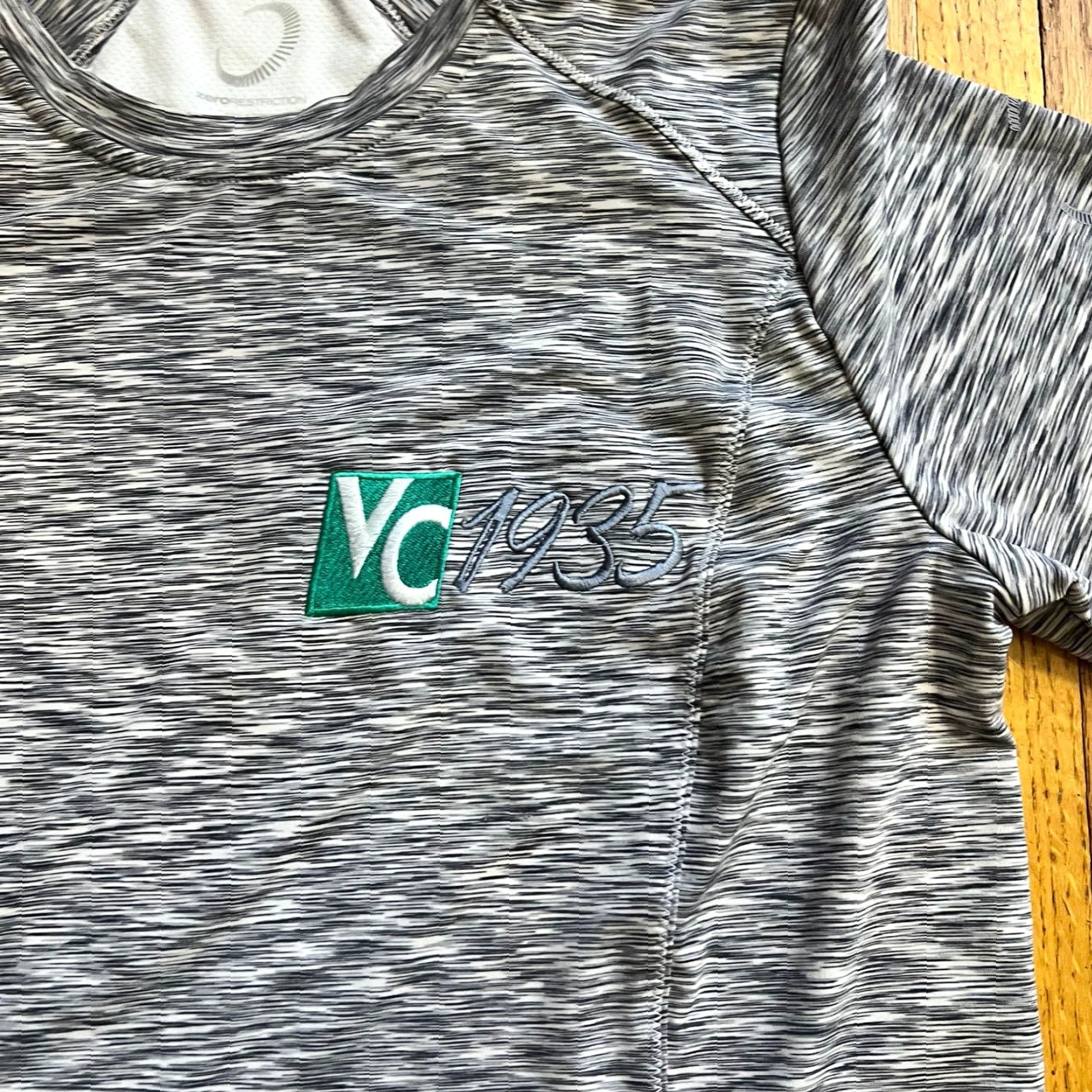 Vintage Zero Restriction Shirt Womens Medium Long Sleeve Heather Gray Golf Performance Size M / US 6-8 / IT 42-44 - 2 Thumbnail