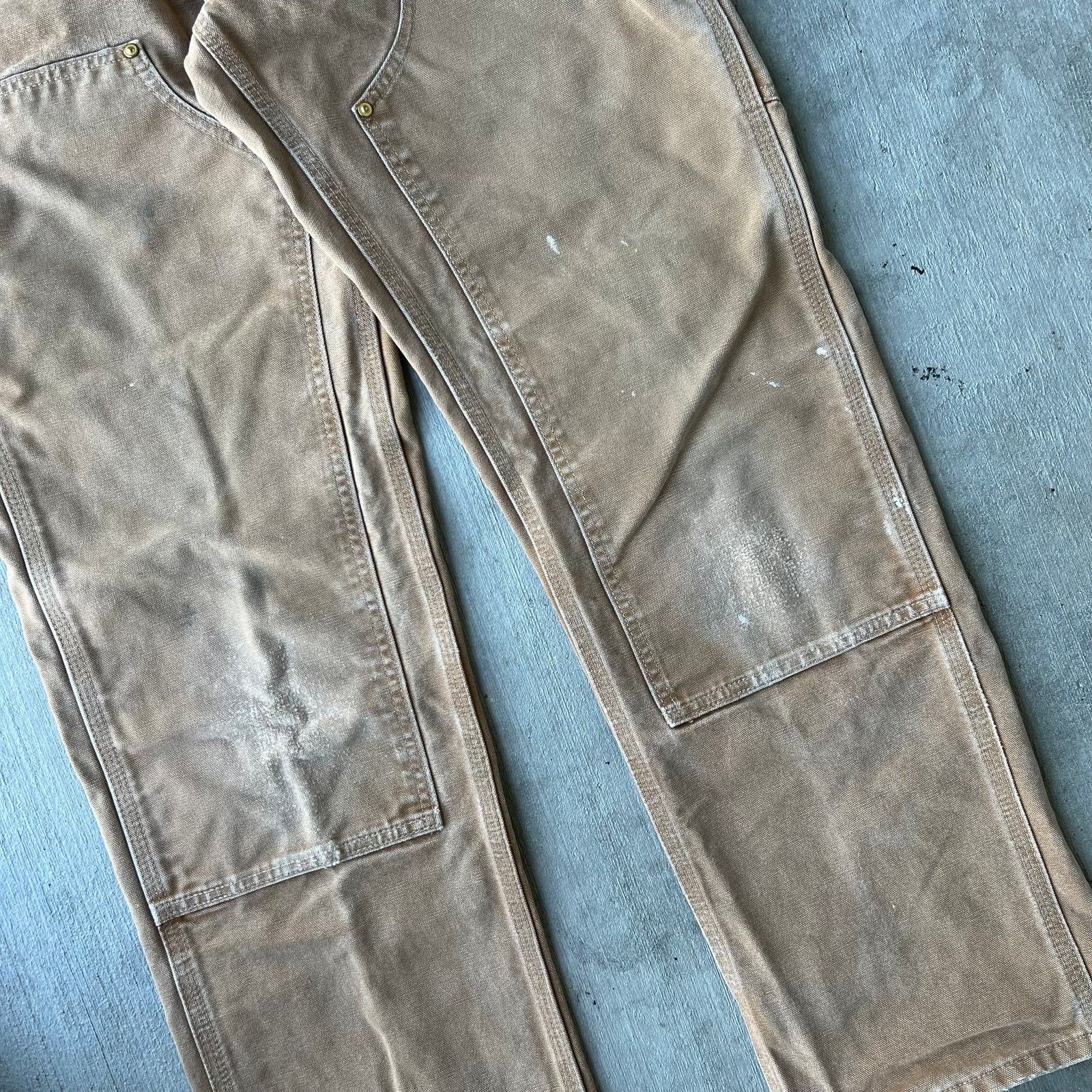 Carhartt × Vintage Carhartt brown double knee work wear carpenter pants Size US 29 - 5 Thumbnail