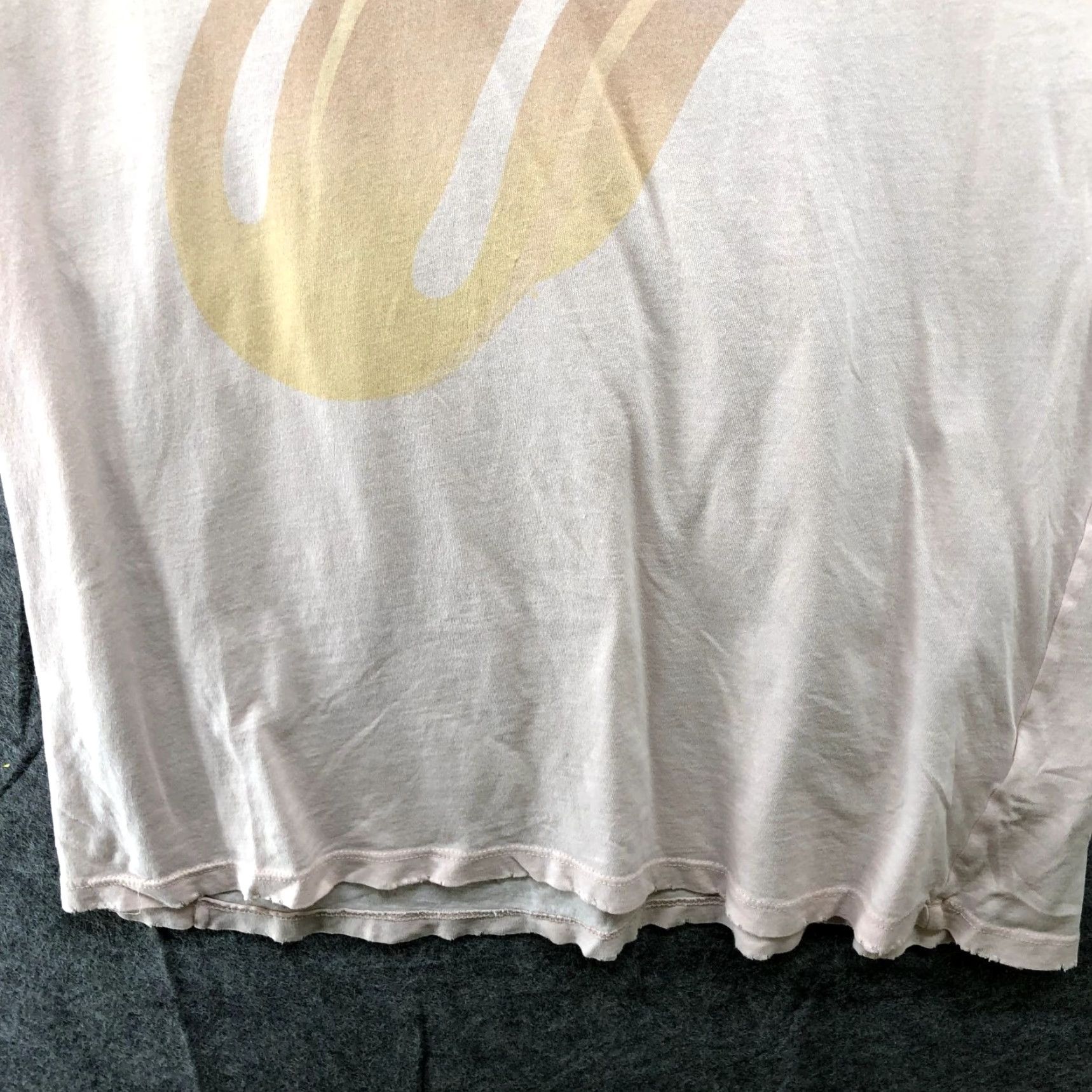 American Eagle Outfitters American Eagle Outfitters Rolling Stones Band Tee Womens S Pink Oversized T Shirt Distressed Size S / US 4 / IT 40 - 5 Thumbnail