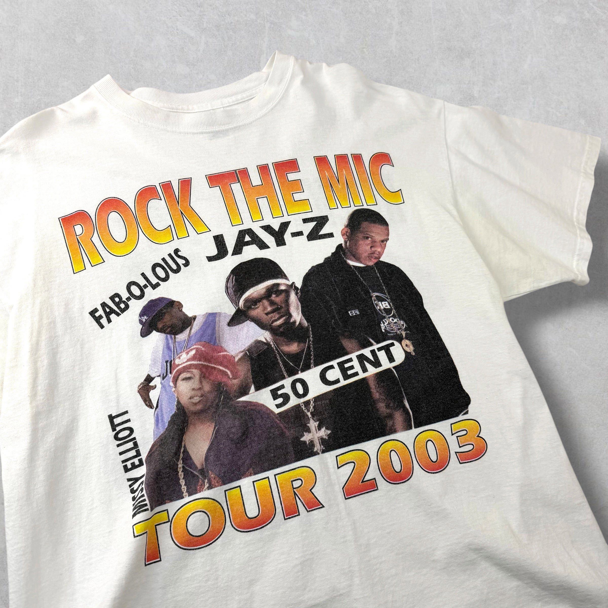 Vintage Vintage 2003 Rock the Mic Tour Jay-Z / 50 Cent XL Size US XL / EU 56 / 4 - 3 Thumbnail