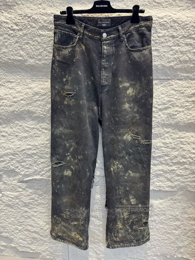 Balenciaga Balenciaga size XS Super Destroy Yellow Mud Big Destroyed Size US 27 - 1 Thumbnail
