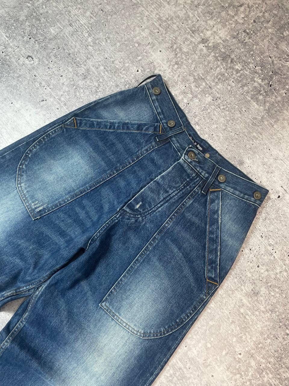 Japanese Brand Fleurs De Bagne Engineered Vibe Selvedge Denim Jeans Y2K Size US 28 / EU 44 - 4 Thumbnail