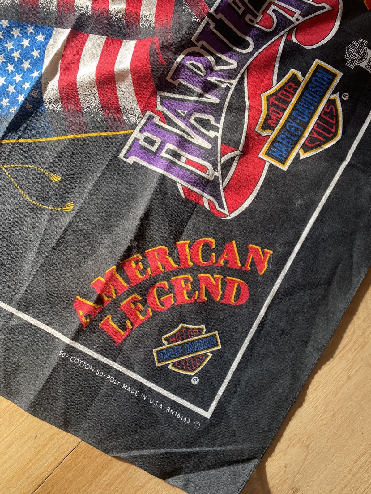 Harley Davidson × Vintage Vintage 80s Harley bandana Size ONE SIZE - 2 Thumbnail